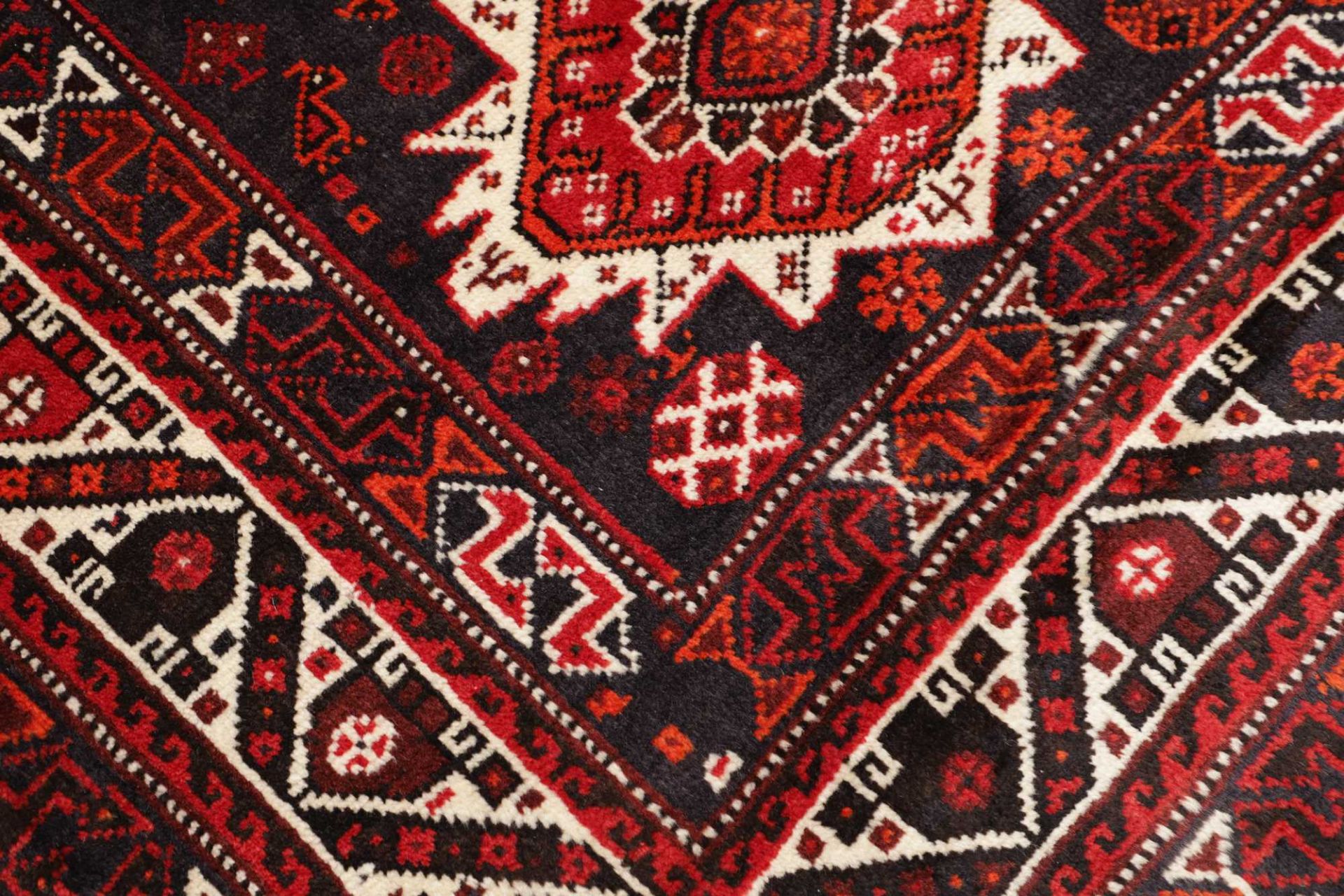 Handgeknüpfter Shiraz Perserteppich, 213 × 297 cm, Wolle