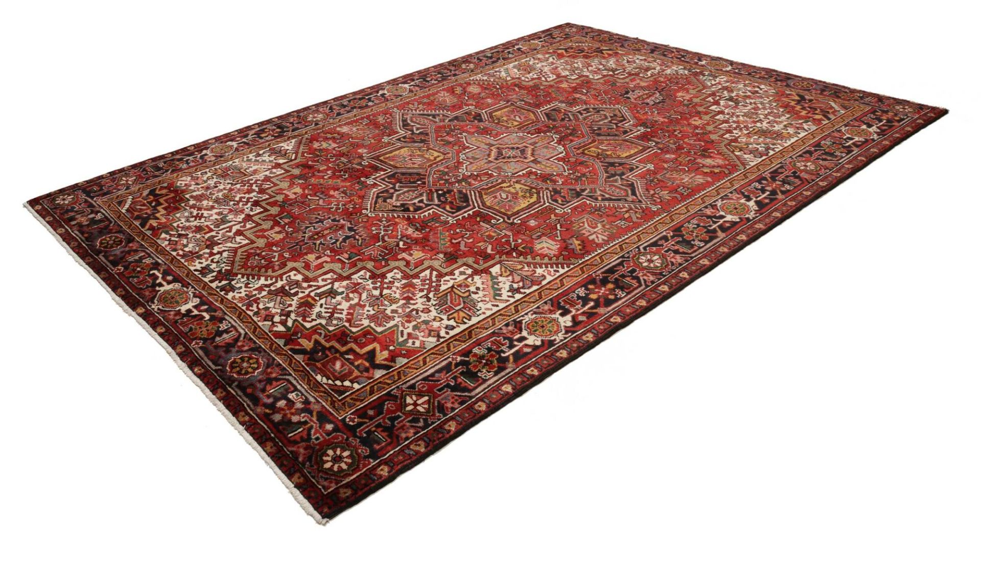 Handgeknüpfter Heriz Perserteppich, 223 × 310 cm, Wolle