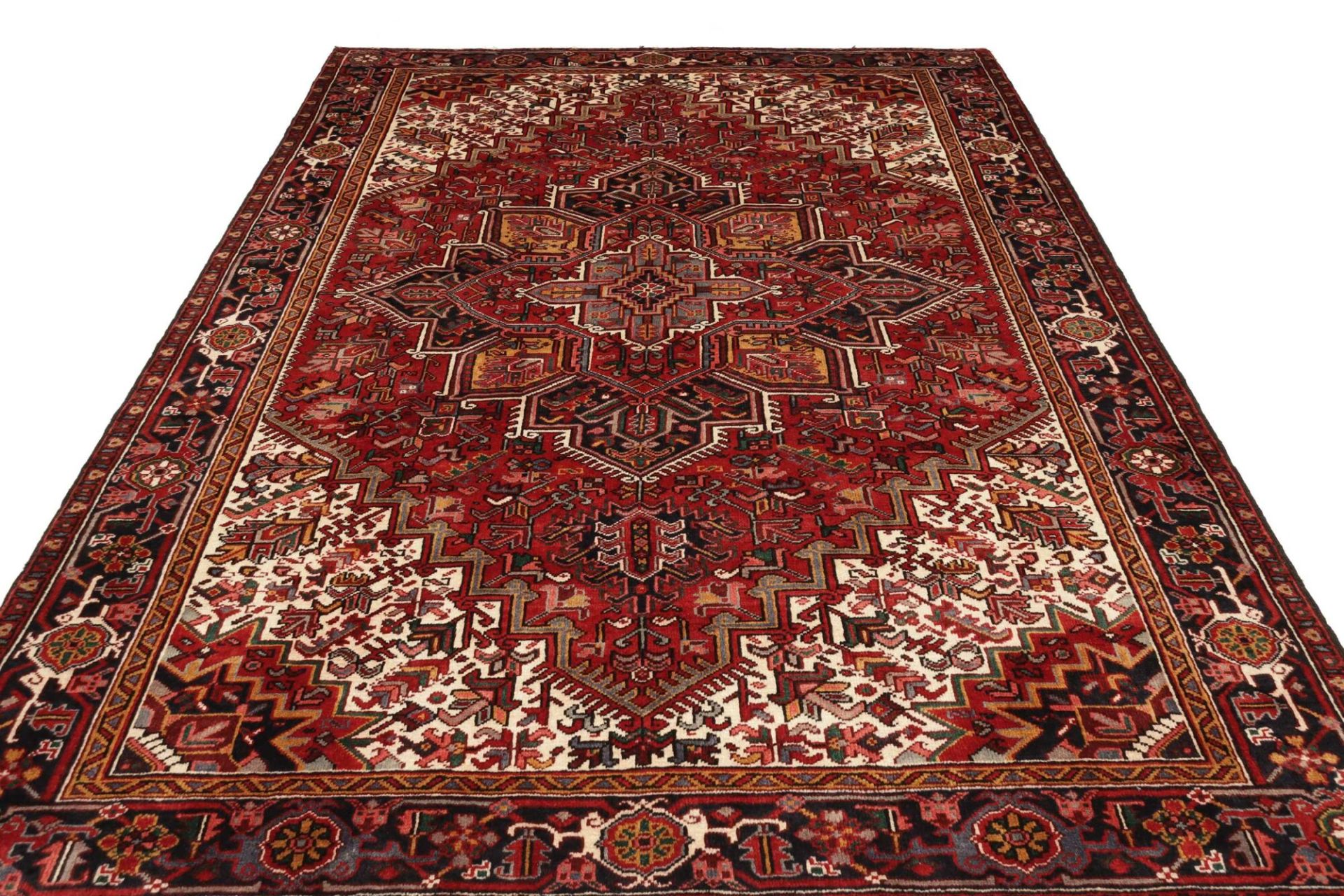 Handgeknüpfter Heriz Perserteppich, 223 × 310 cm, Wolle