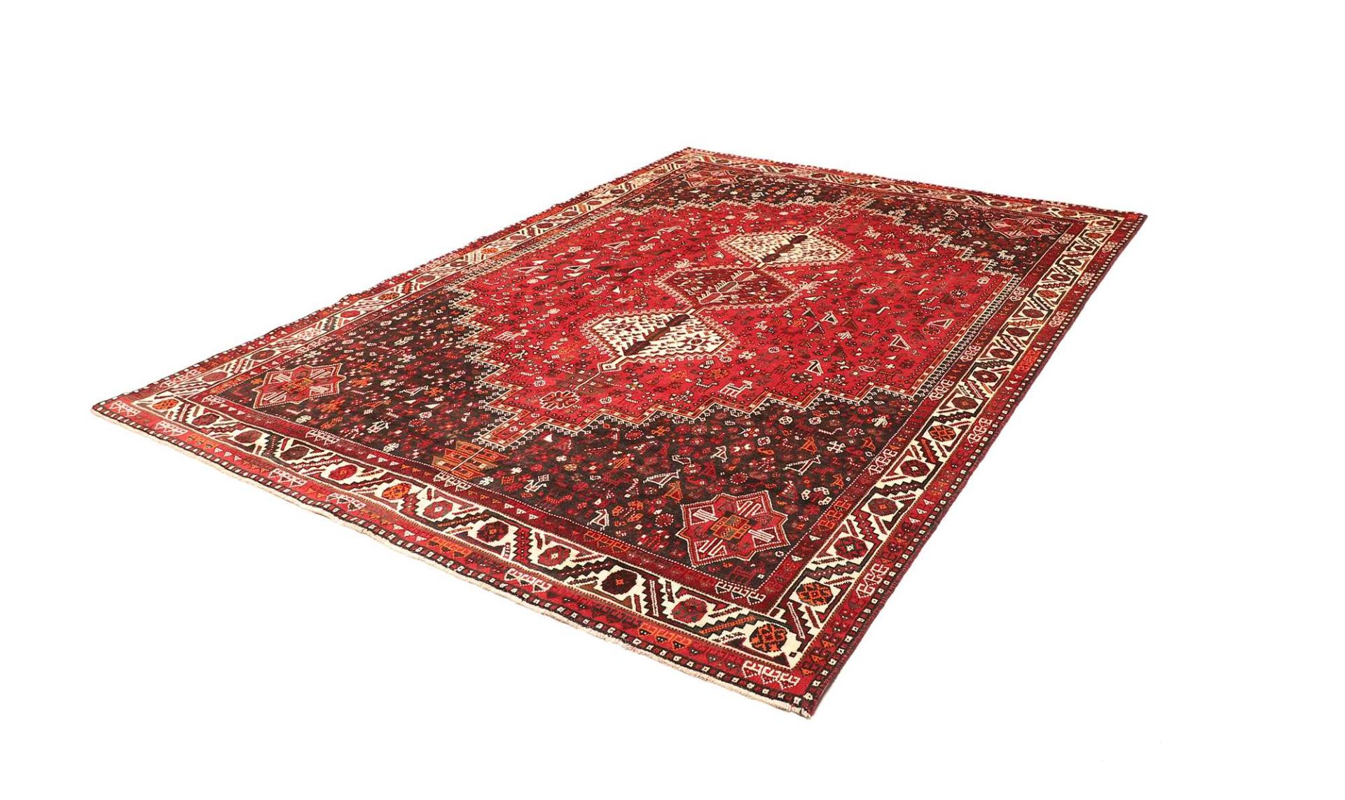 Handgeknüpfter Shiraz Perserteppich 216 × 301 cm