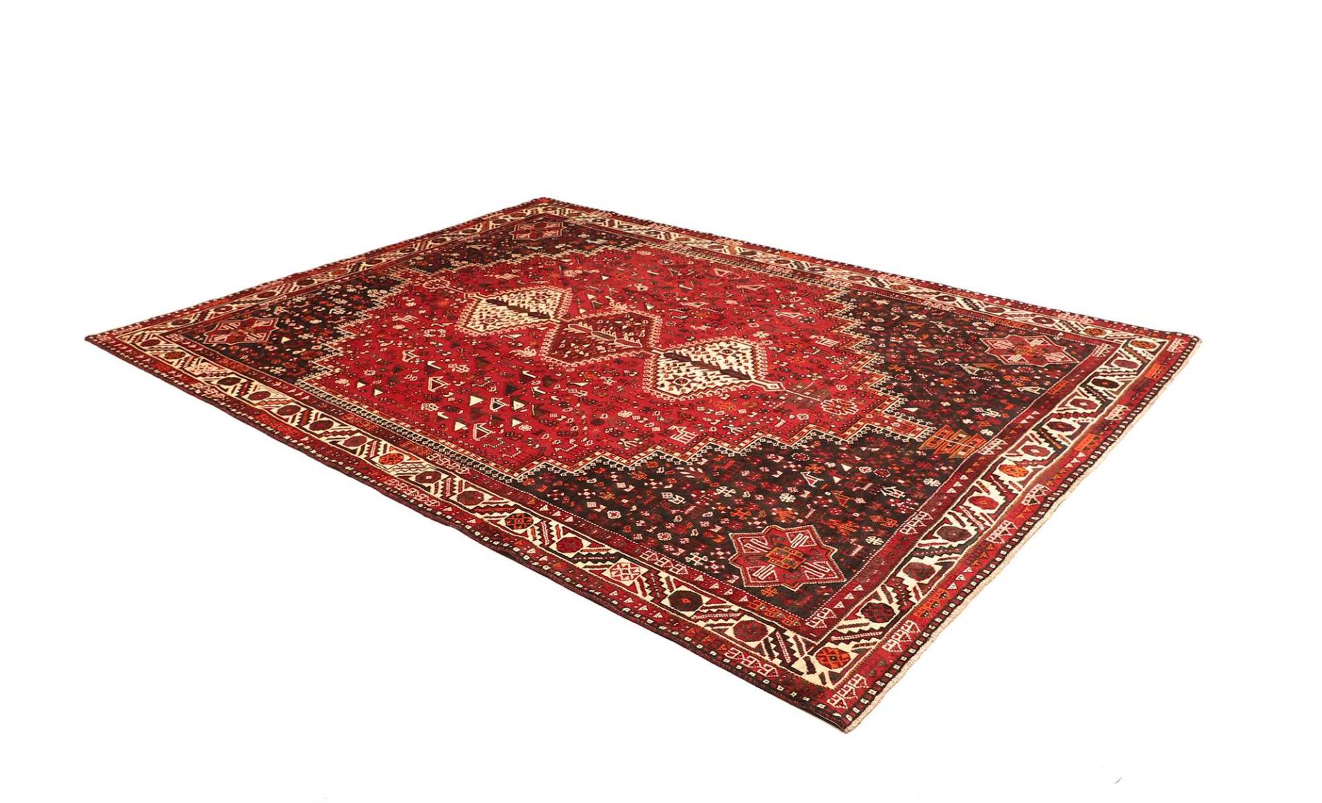 Handgeknüpfter Shiraz Perserteppich 216 × 301 cm