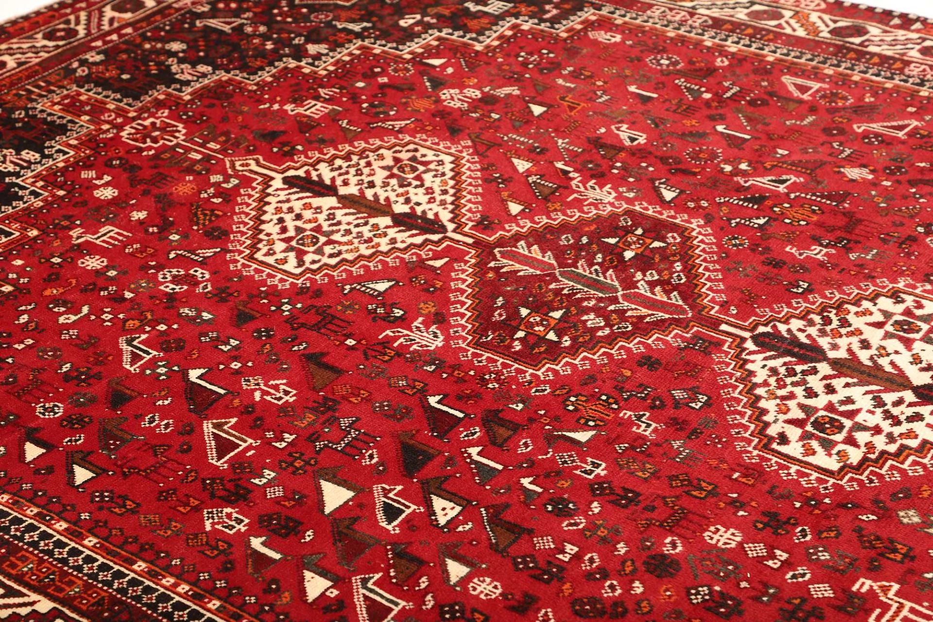 Handgeknüpfter Shiraz Perserteppich 216 × 301 cm
