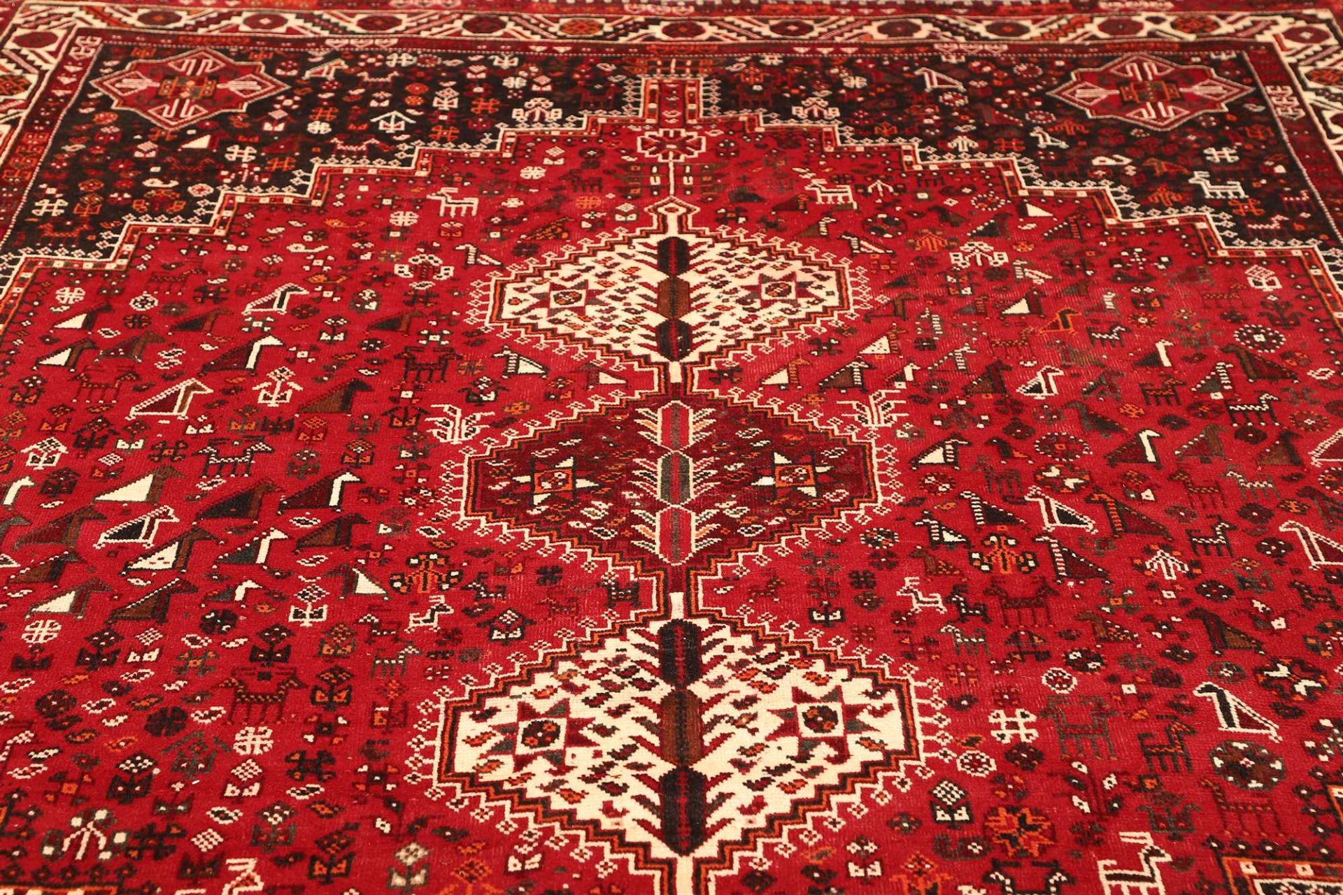 Handgeknüpfter Shiraz Perserteppich 216 × 301 cm