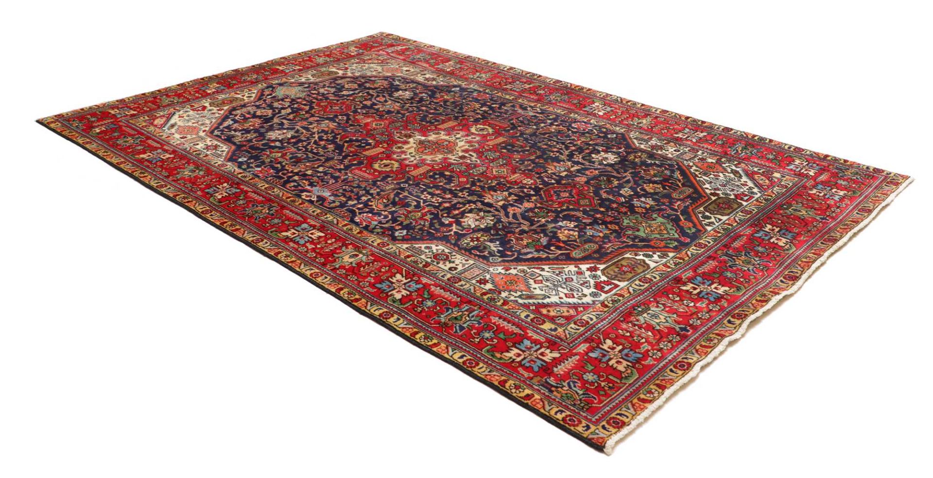perserteppich-tabriz-198-x-291-cm-schurwolle-handgeknupft-hochwertig-2 Handgeknüpfter Täbriz Perserteppich, 198 × 291 cm, Wolle