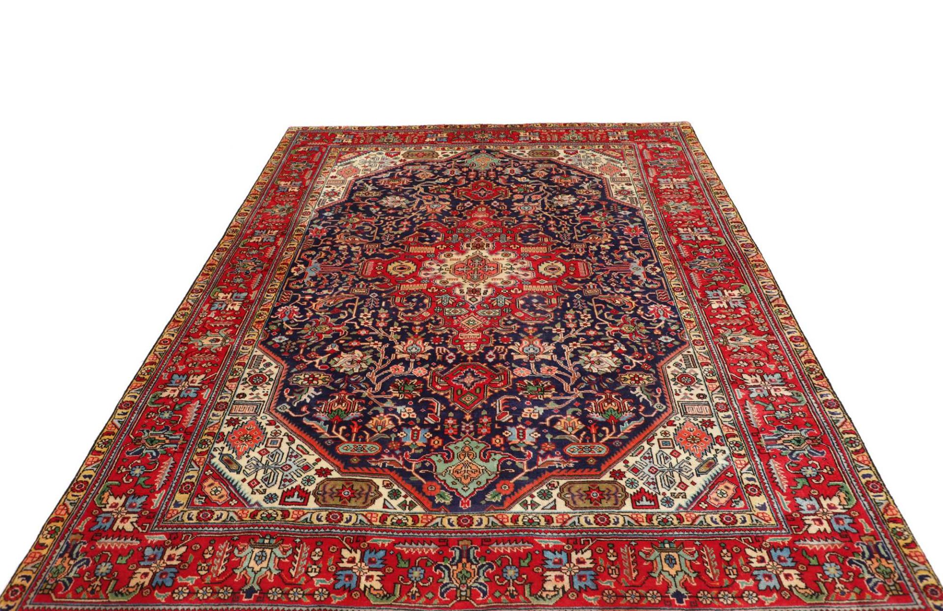 perserteppich-tabriz-198-x-291-cm-schurwolle-handgeknupft-hochwertig-3 Handgeknüpfter Täbriz Perserteppich, 198 × 291 cm, Wolle
