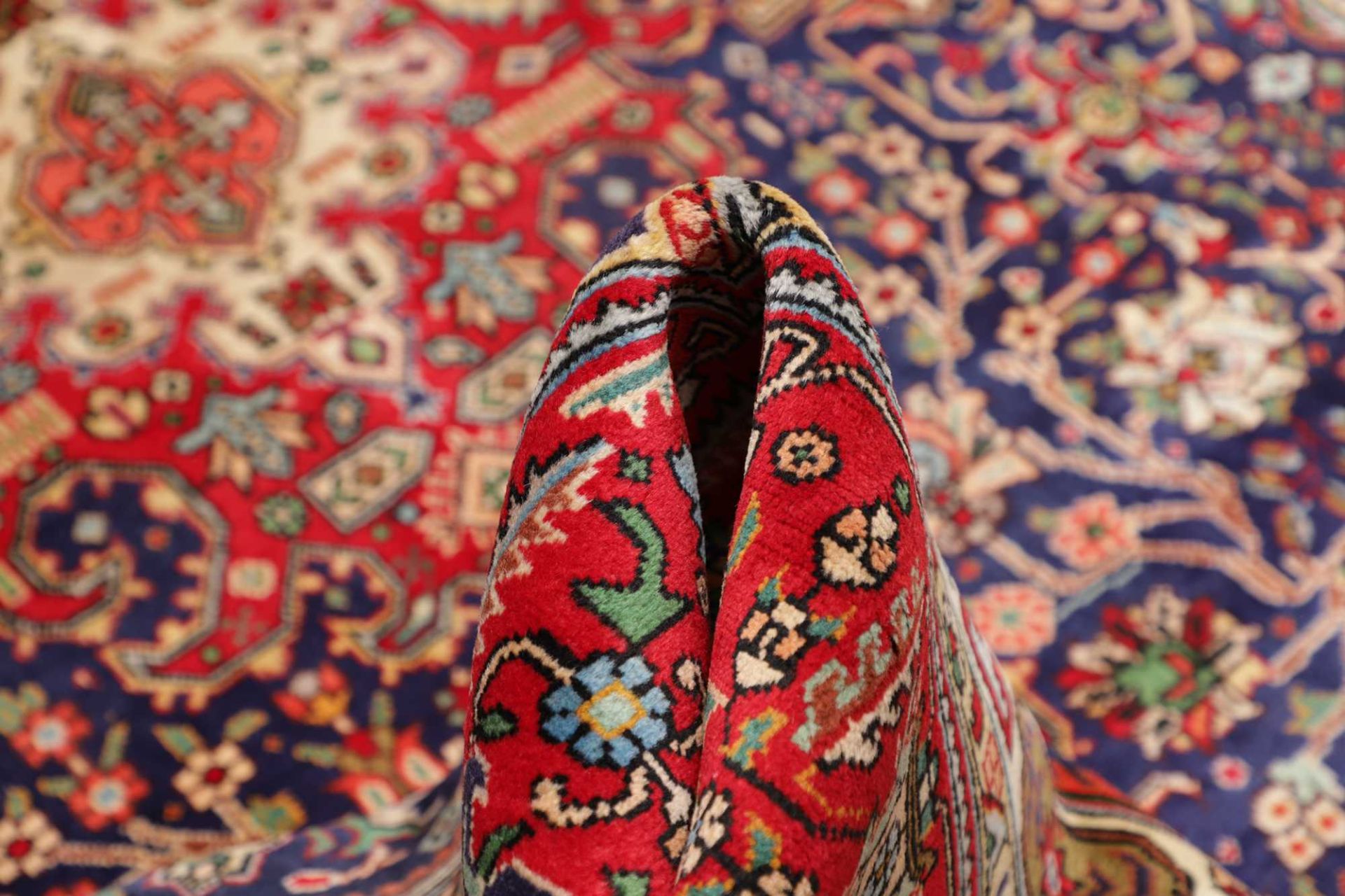 perserteppich-tabriz-198-x-291-cm-schurwolle-handgeknupft-hochwertig-8 Handgeknüpfter Täbriz Perserteppich, 198 × 291 cm, Wolle