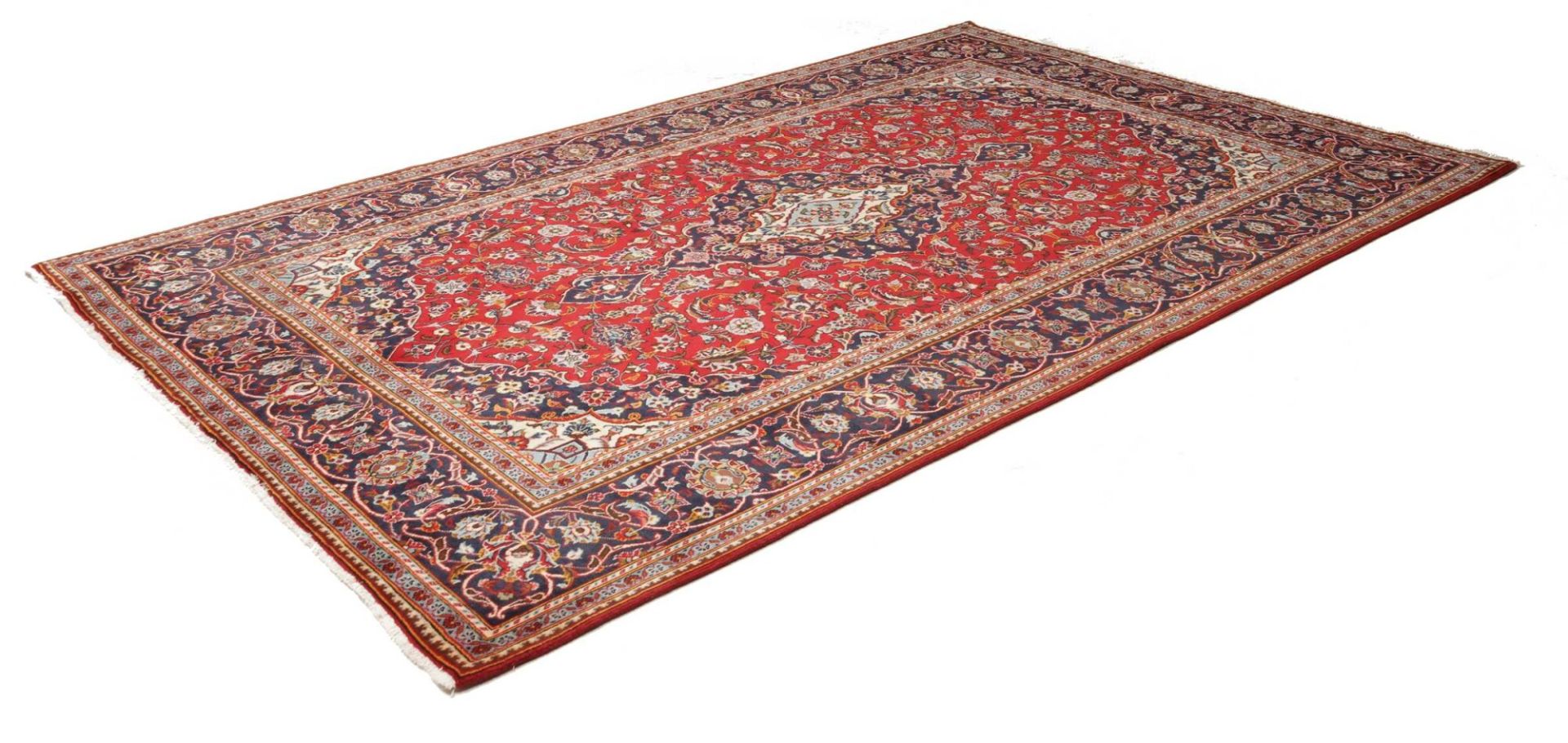 Kashan Perserteppich aus Iran, 199 × 313 cm