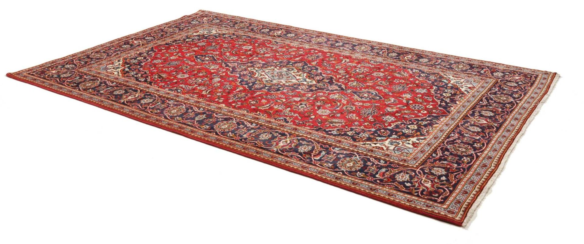 Kashan Perserteppich aus Iran, 199 × 313 cm