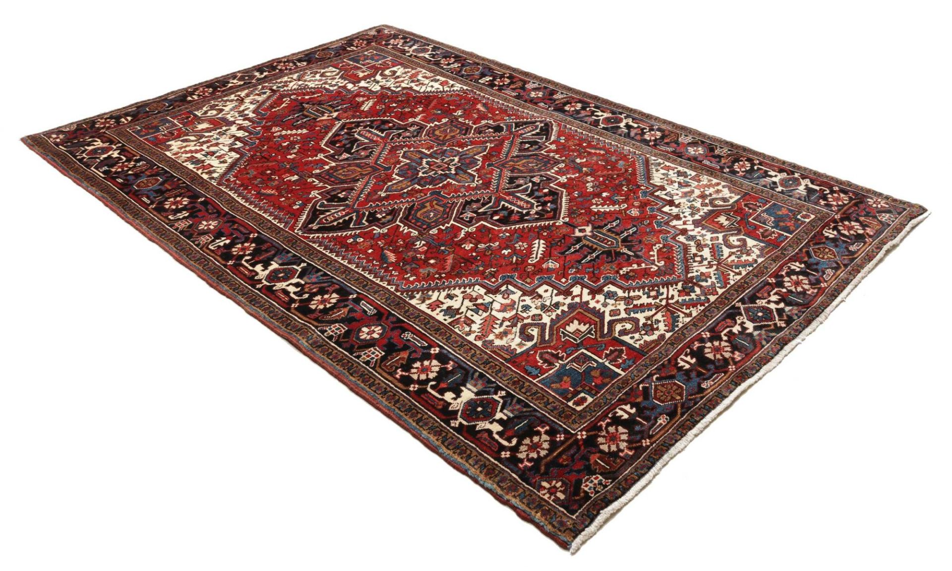 Handgeknüpfter Heriz Perserteppich, 206 × 301 cm, Wolle