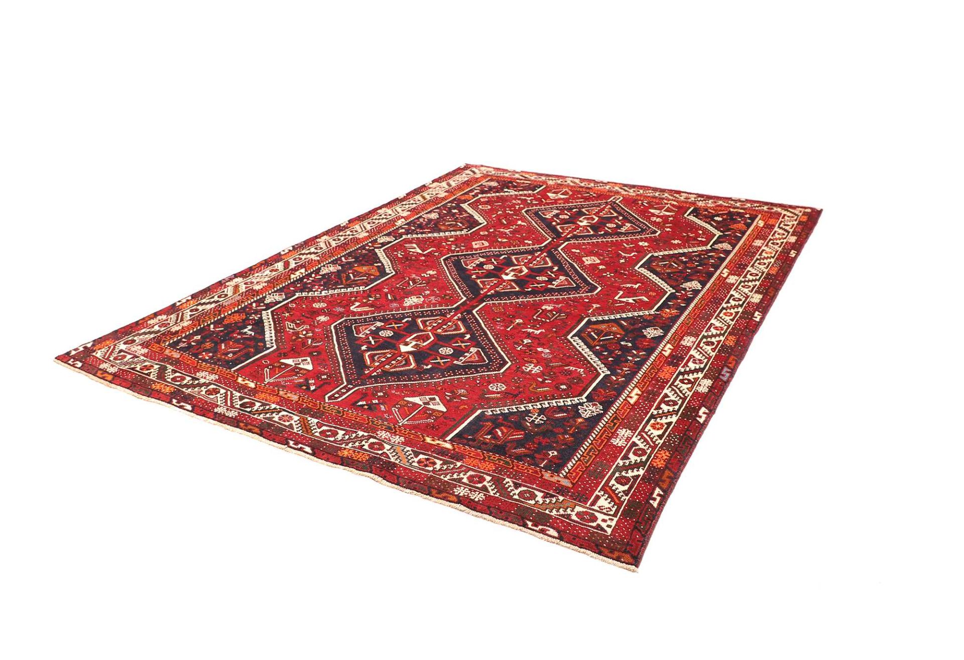 Handgeknüpfter Shiraz Perserteppich 221 × 289 cm