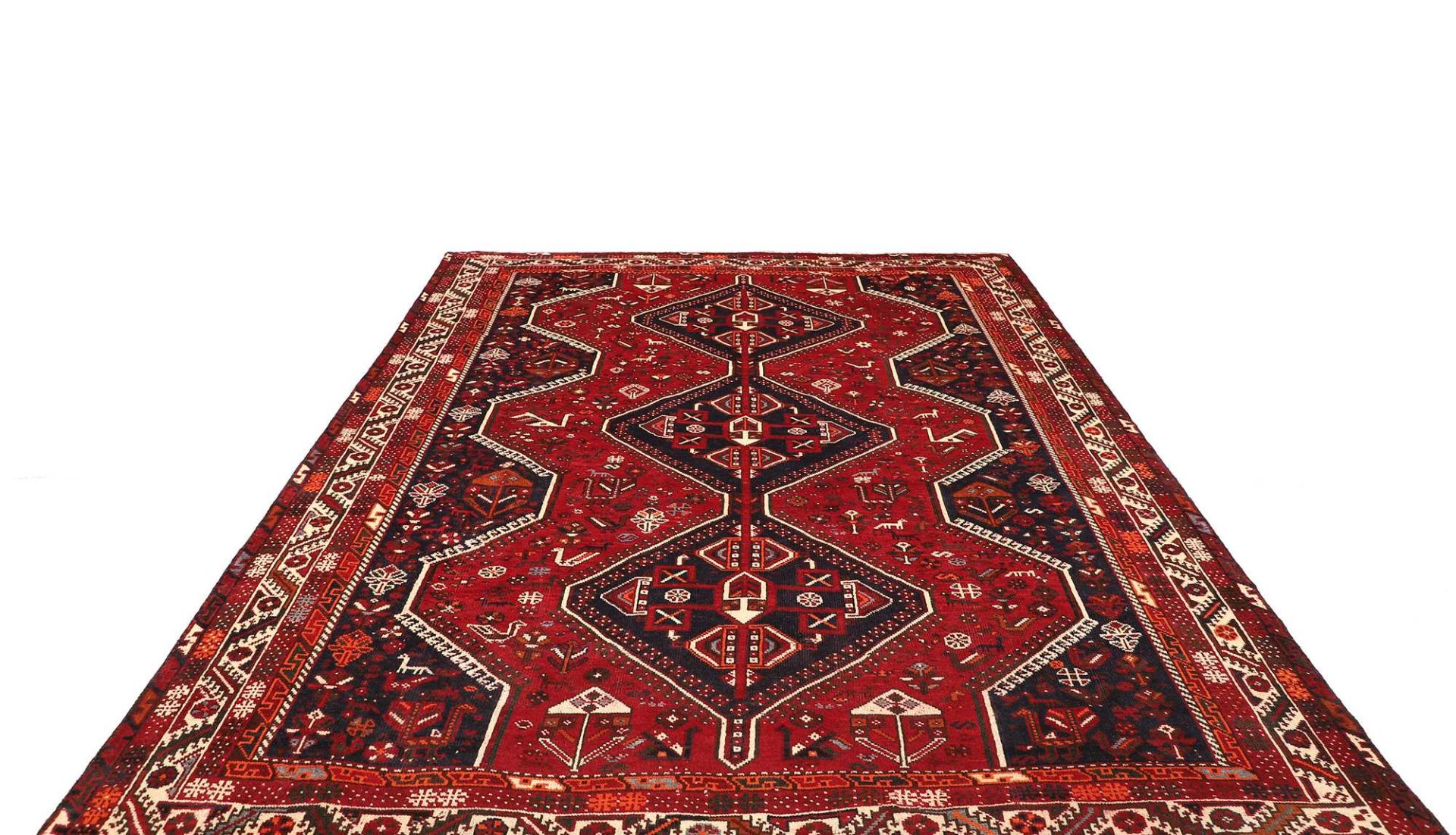 Handgeknüpfter Shiraz Perserteppich 221 × 289 cm