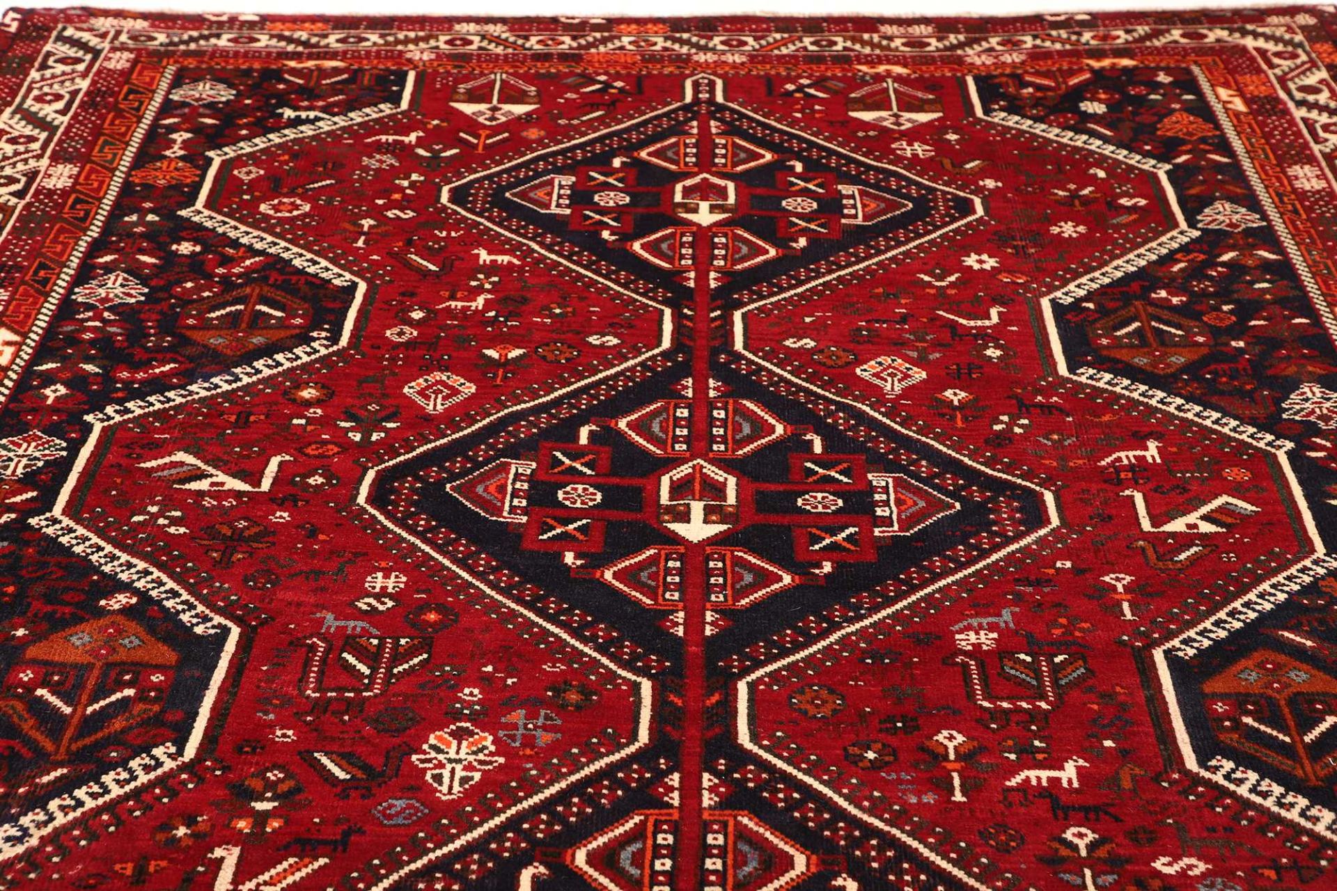 Handgeknüpfter Shiraz Perserteppich 221 × 289 cm