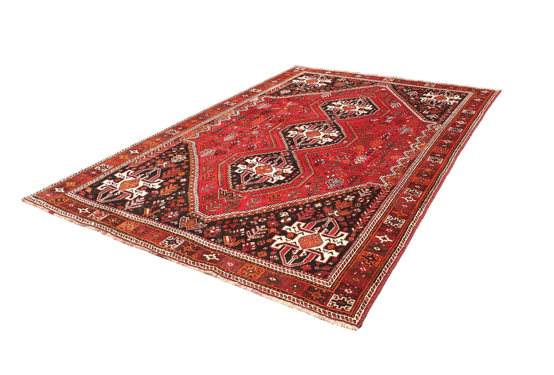 Handgeknüpfter Shiraz Perserteppich 216 × 299 cm