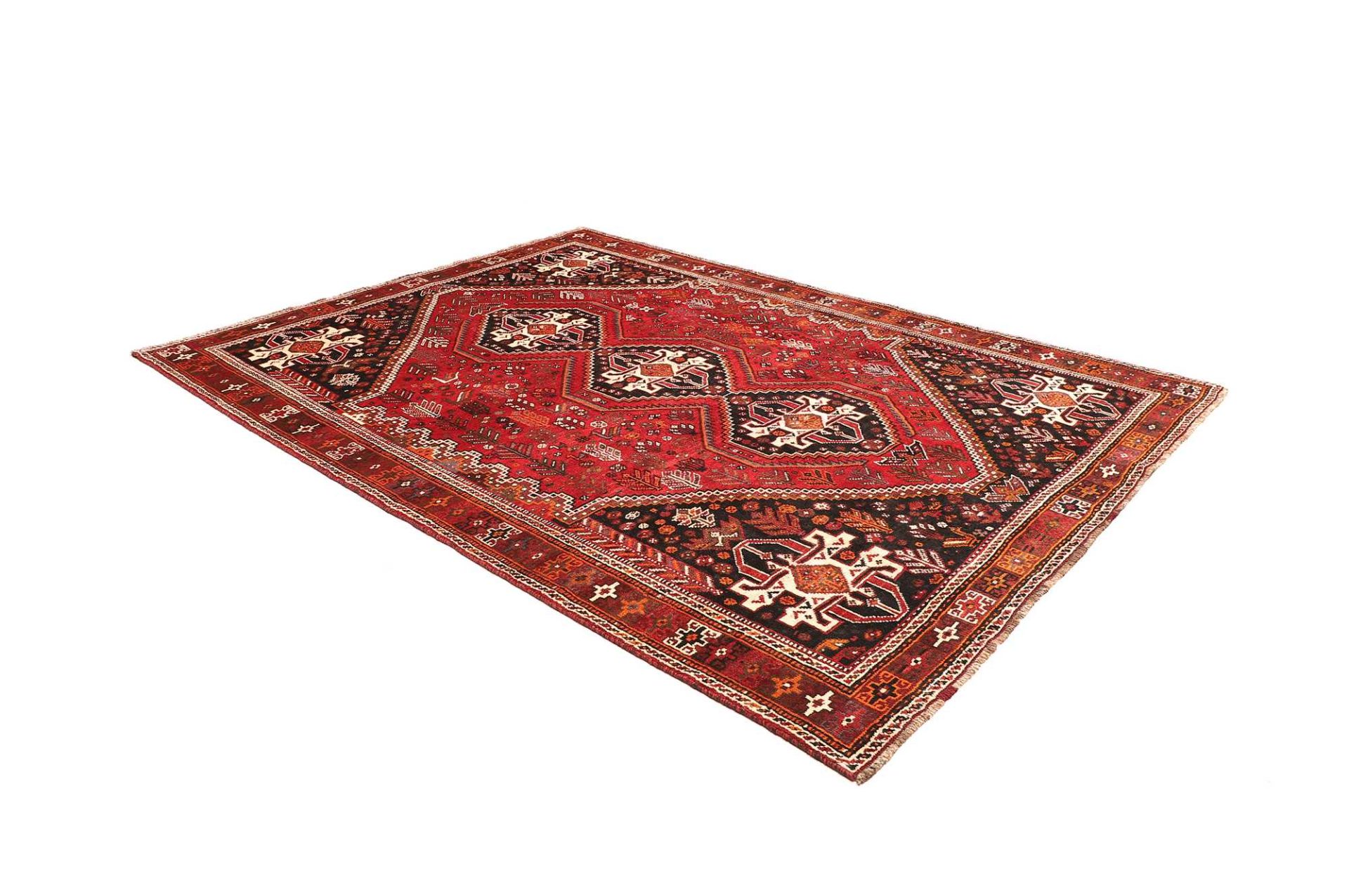Handgeknüpfter Shiraz Perserteppich 216 × 299 cm