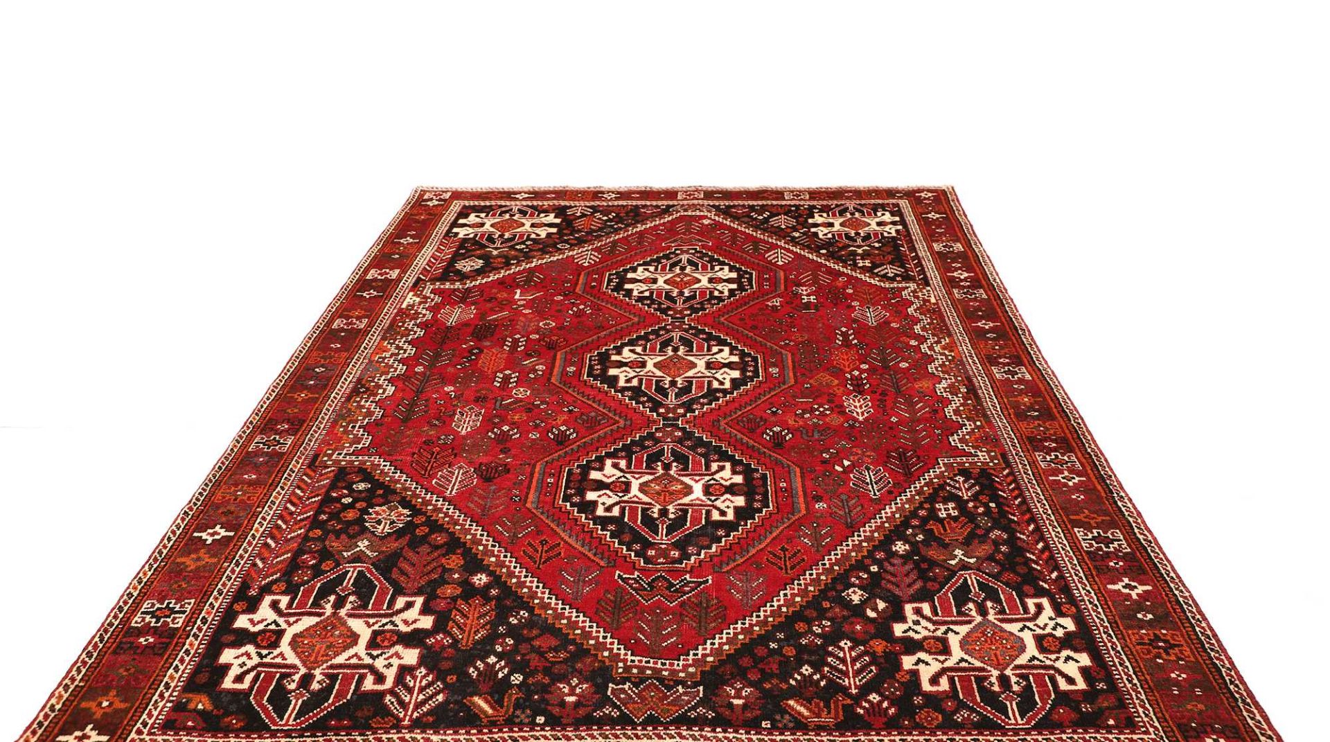 Handgeknüpfter Shiraz Perserteppich 216 × 299 cm