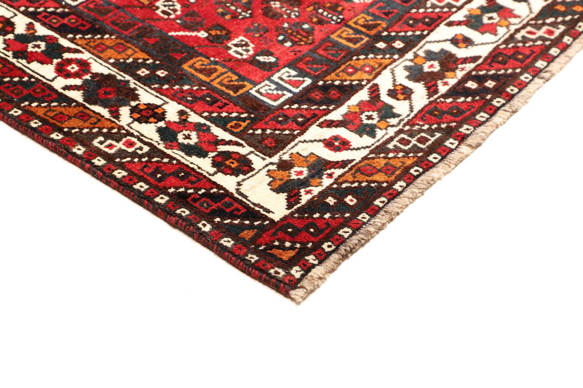 Shiraz Perserteppich aus Iran, 214 × 302 cm
