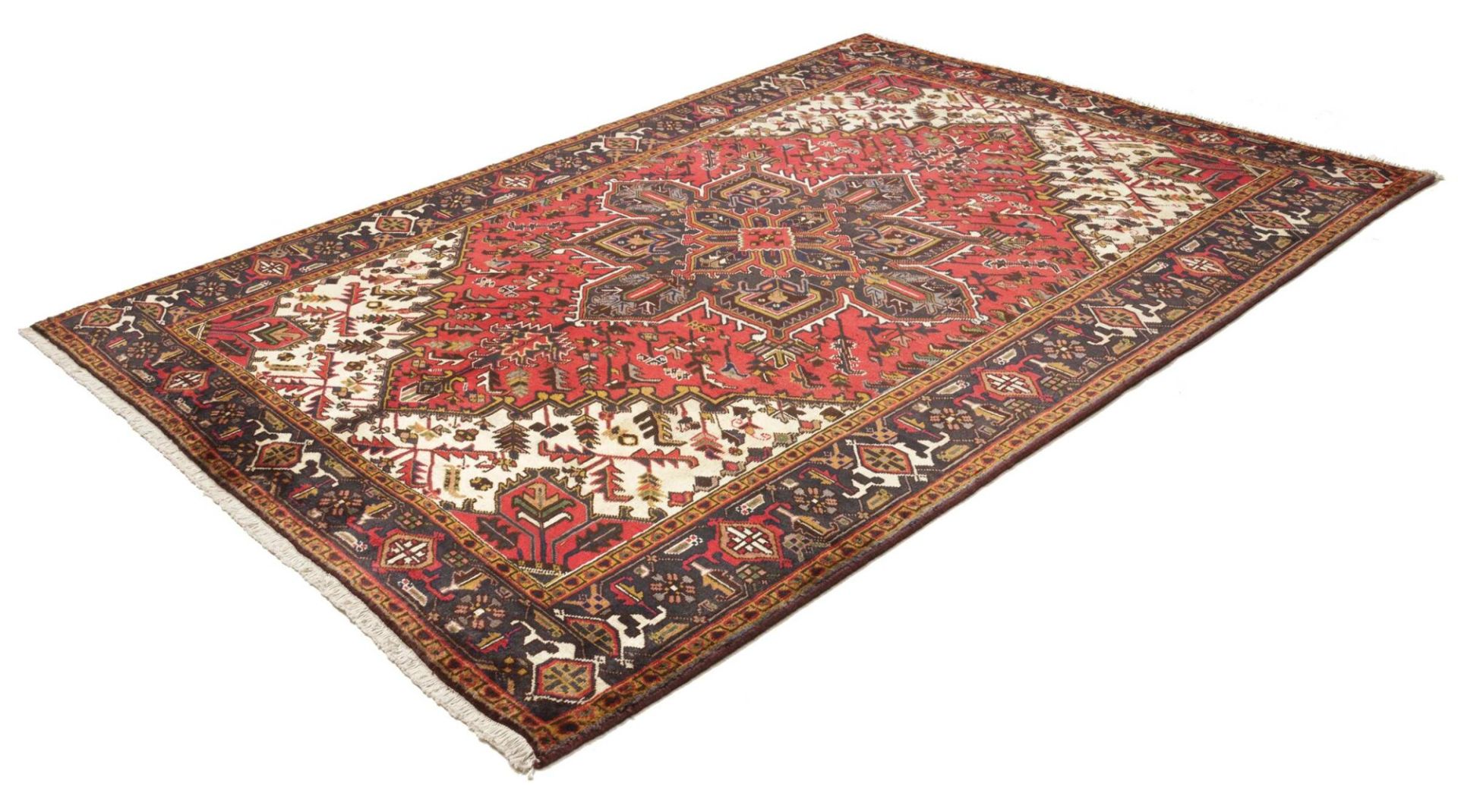 Heriz Perserteppich aus Iran, 196 × 279 cm