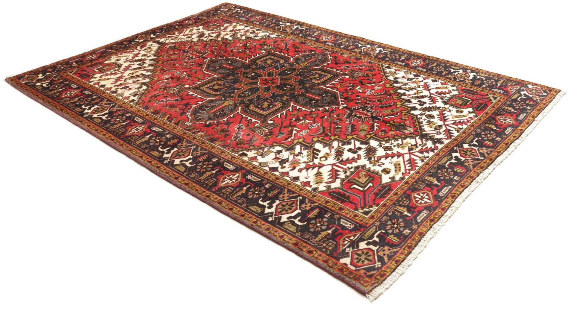 Heriz Perserteppich aus Iran, 196 × 279 cm