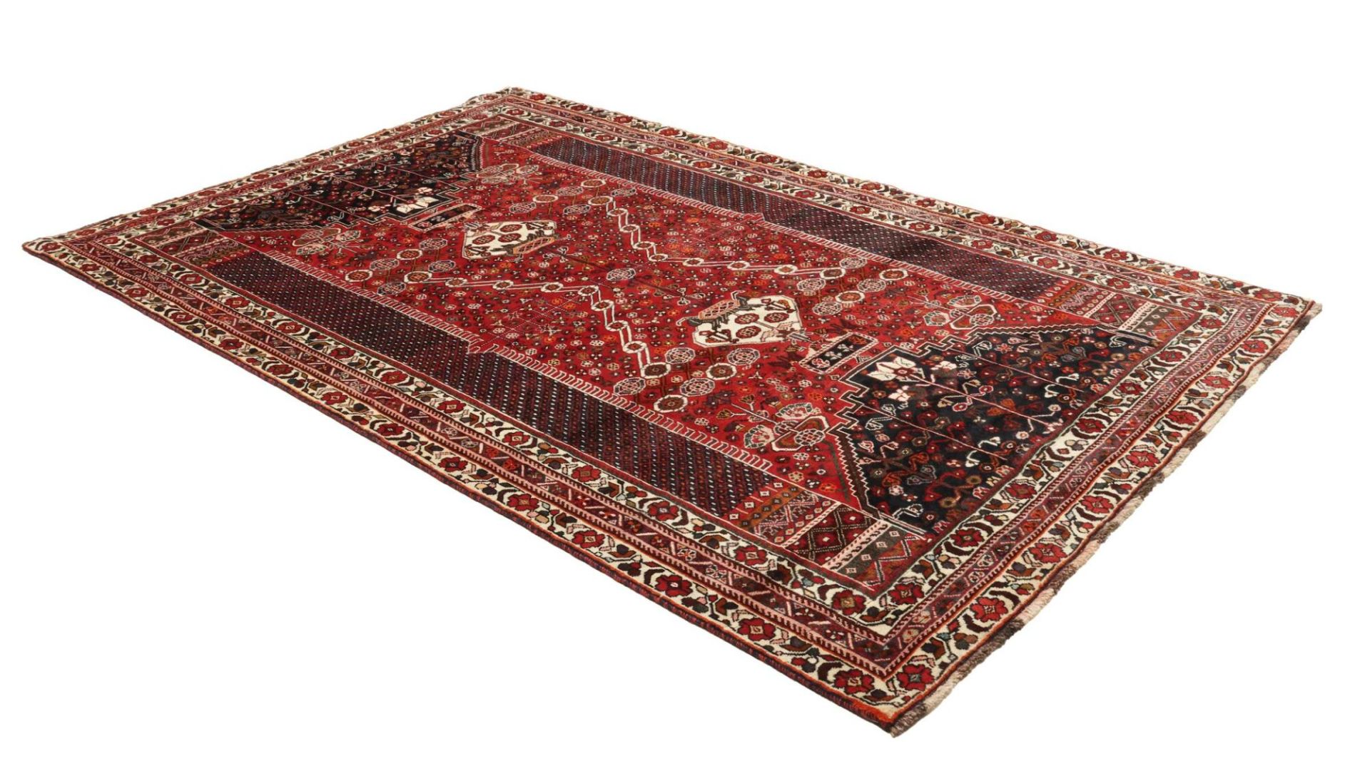 Handgeknüpfter Qashqai Perserteppich 176 × 277 cm