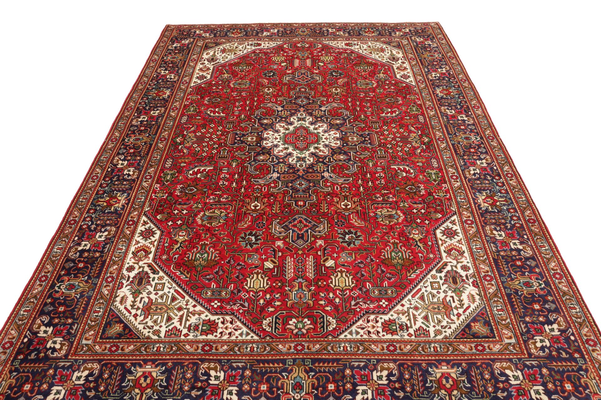 Handgeknüpfter Täbriz Perserteppich, 201 × 299 cm, Wolle