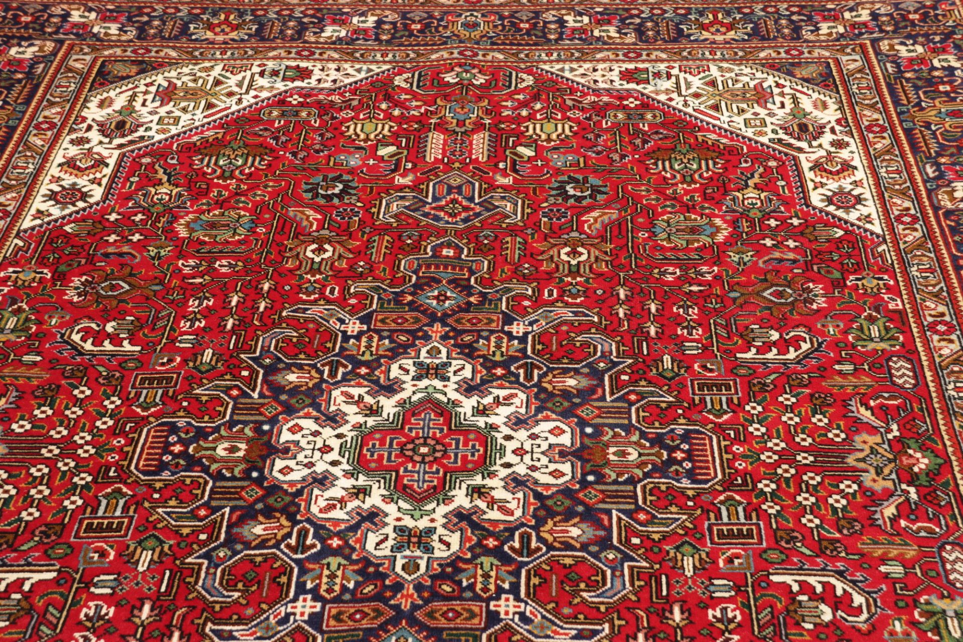 Handgeknüpfter Täbriz Perserteppich, 201 × 299 cm, Wolle