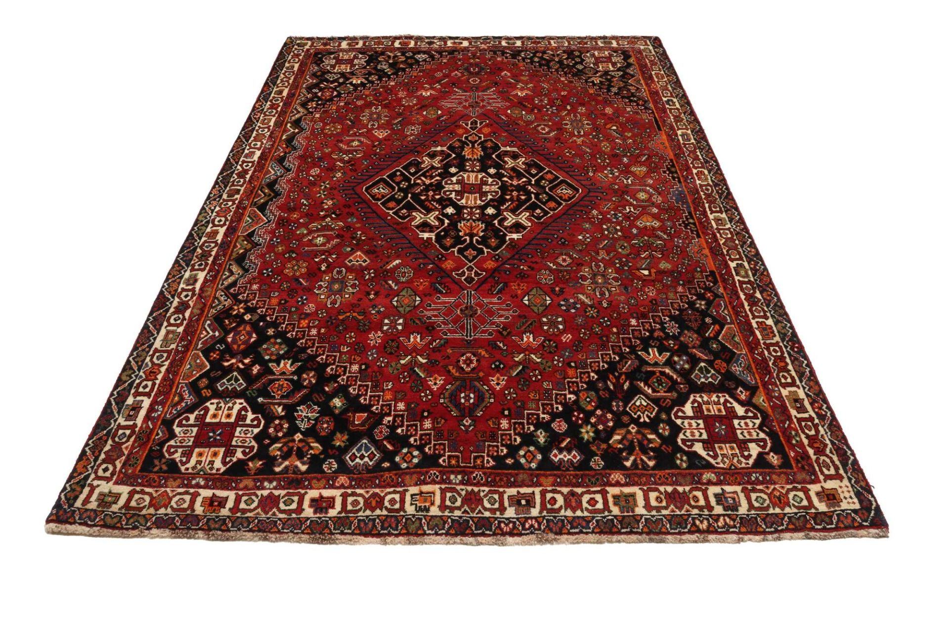 Shiraz Perserteppich 181 × 282 cm aus Wolle, handgeknüpft