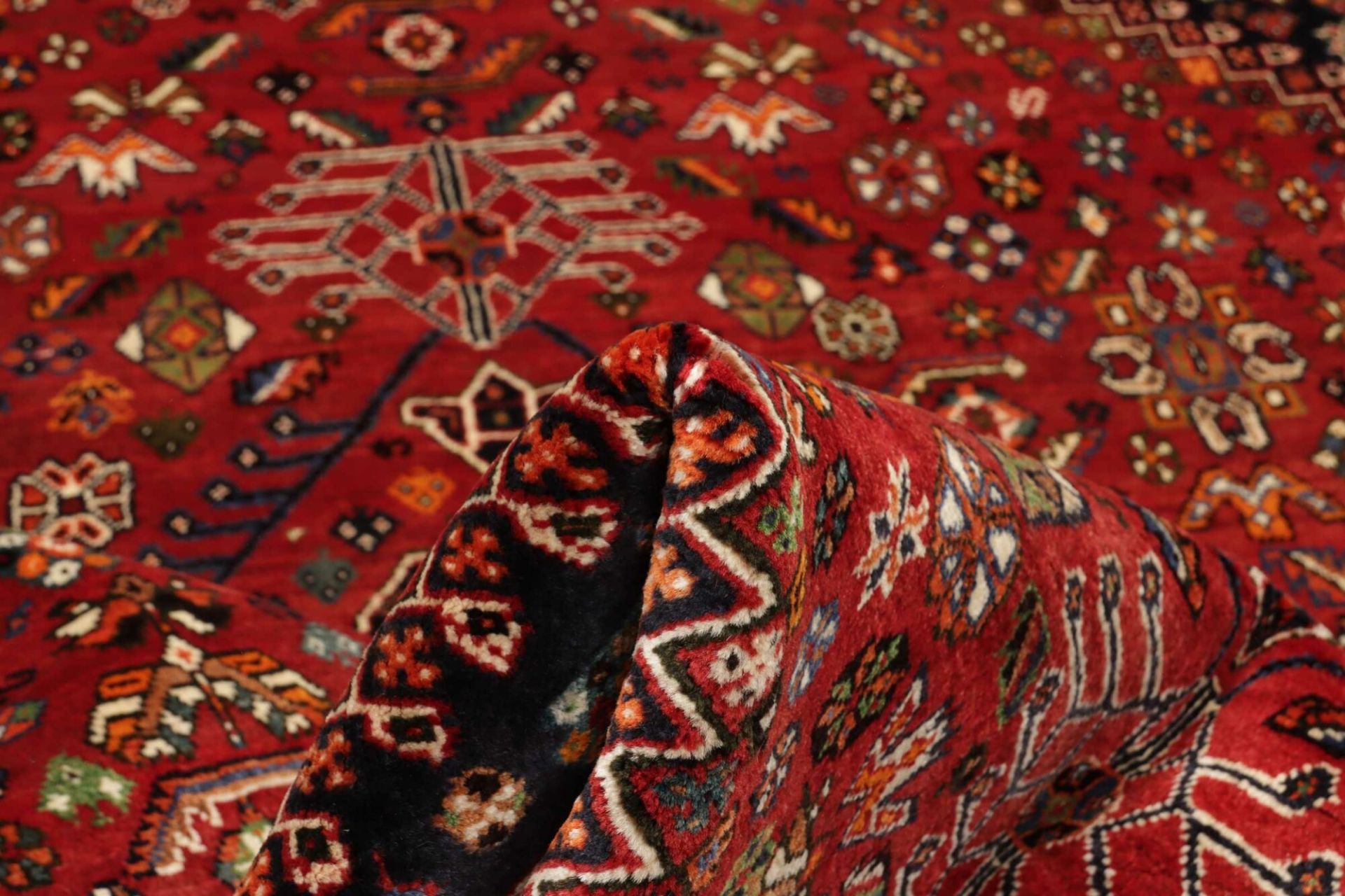 Shiraz Perserteppich 181 × 282 cm aus Wolle, handgeknüpft