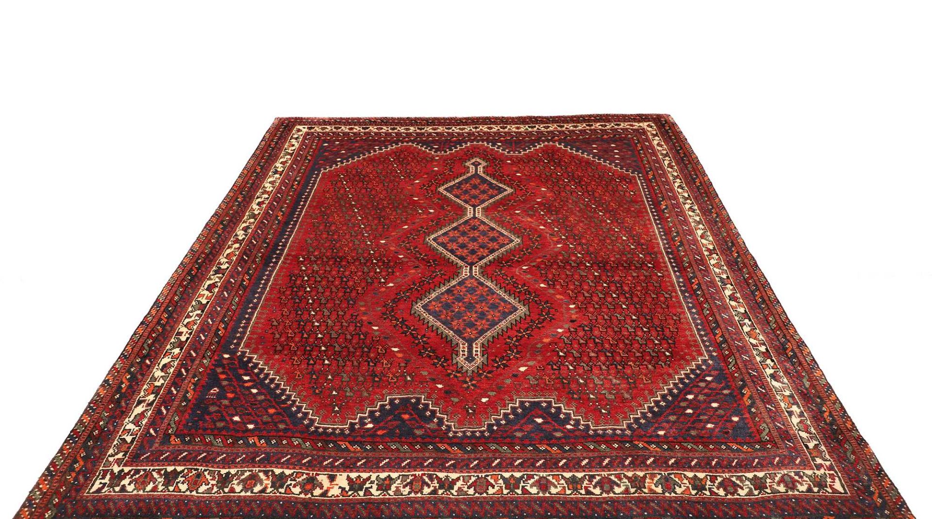 Handgeknüpfter Shiraz Perserteppich 209 × 284 cm