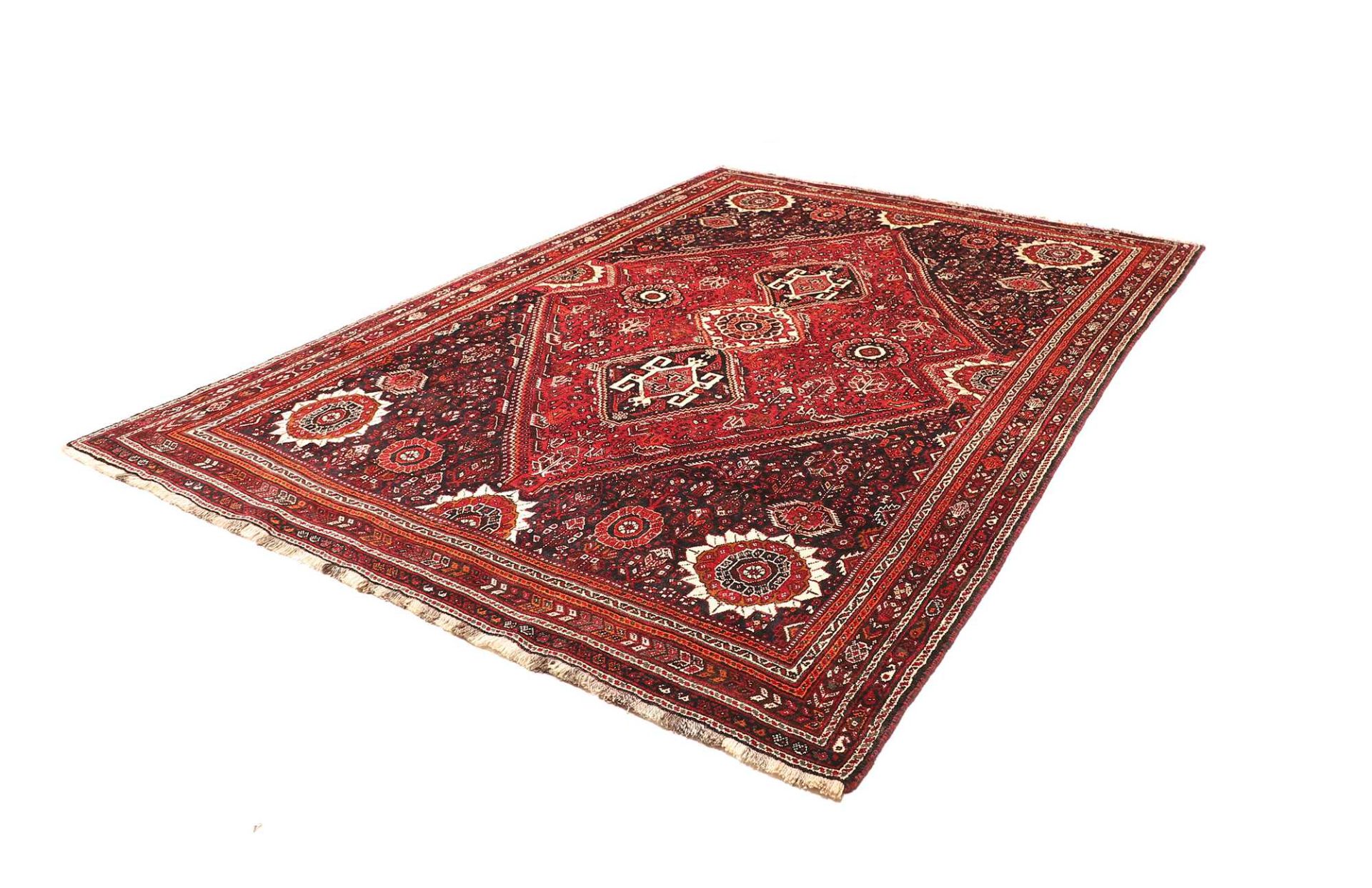 Handgeknüpfter Shiraz Perserteppich 219 × 307 cm