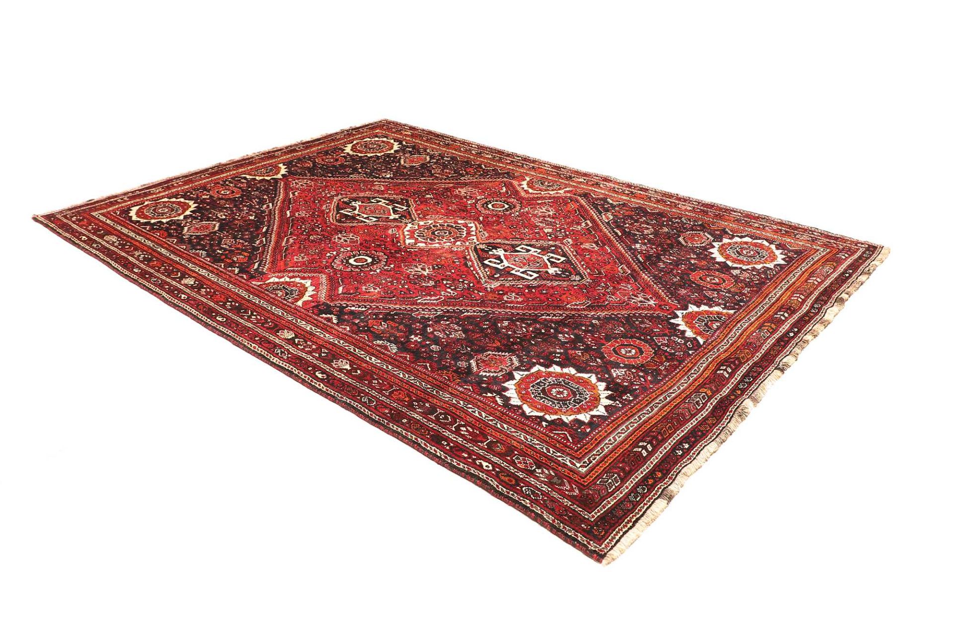 Handgeknüpfter Shiraz Perserteppich 219 × 307 cm