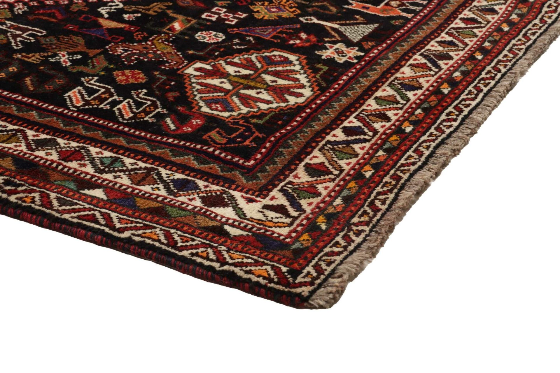 Shiraz Perserteppich 184 × 294 cm aus Wolle, handgeknüpft