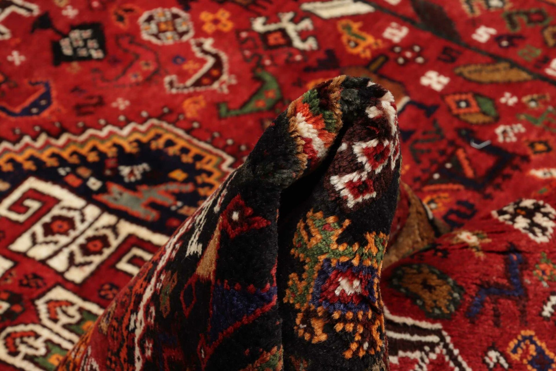 Shiraz Perserteppich 184 × 294 cm aus Wolle, handgeknüpft