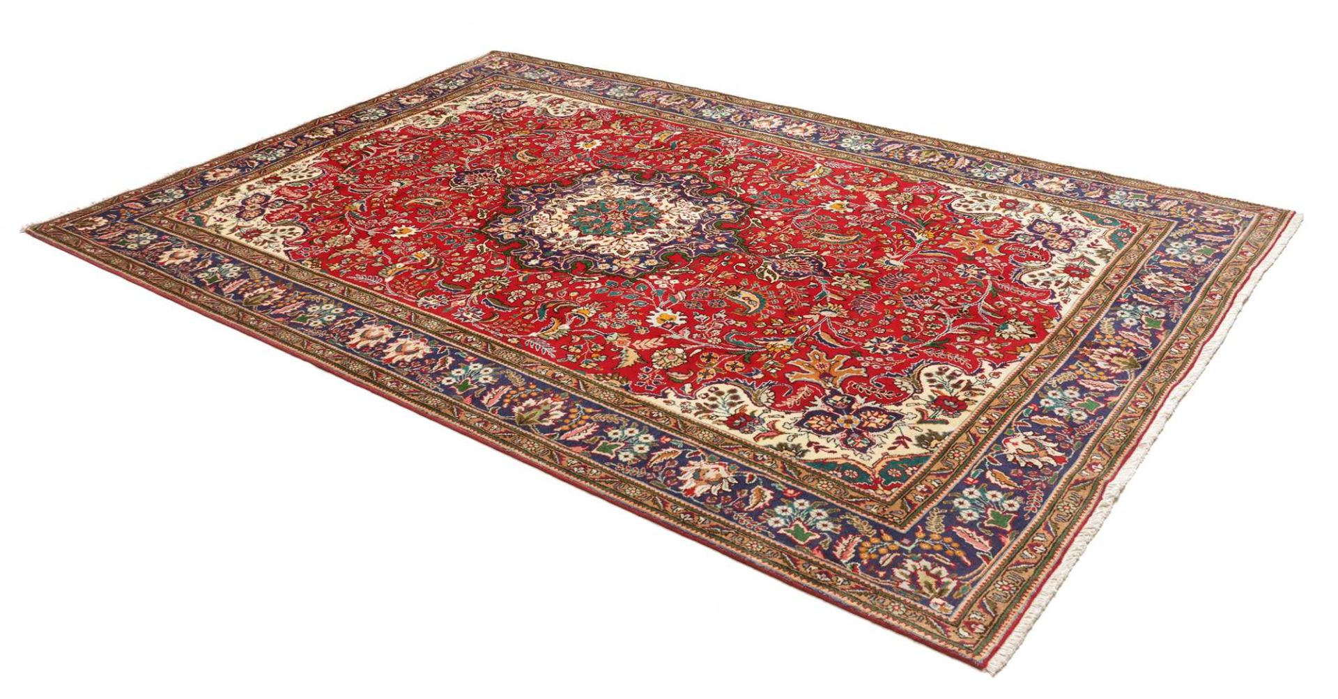 Handgeknüpfter Täbriz Perserteppich, 201 × 307 cm, Wolle