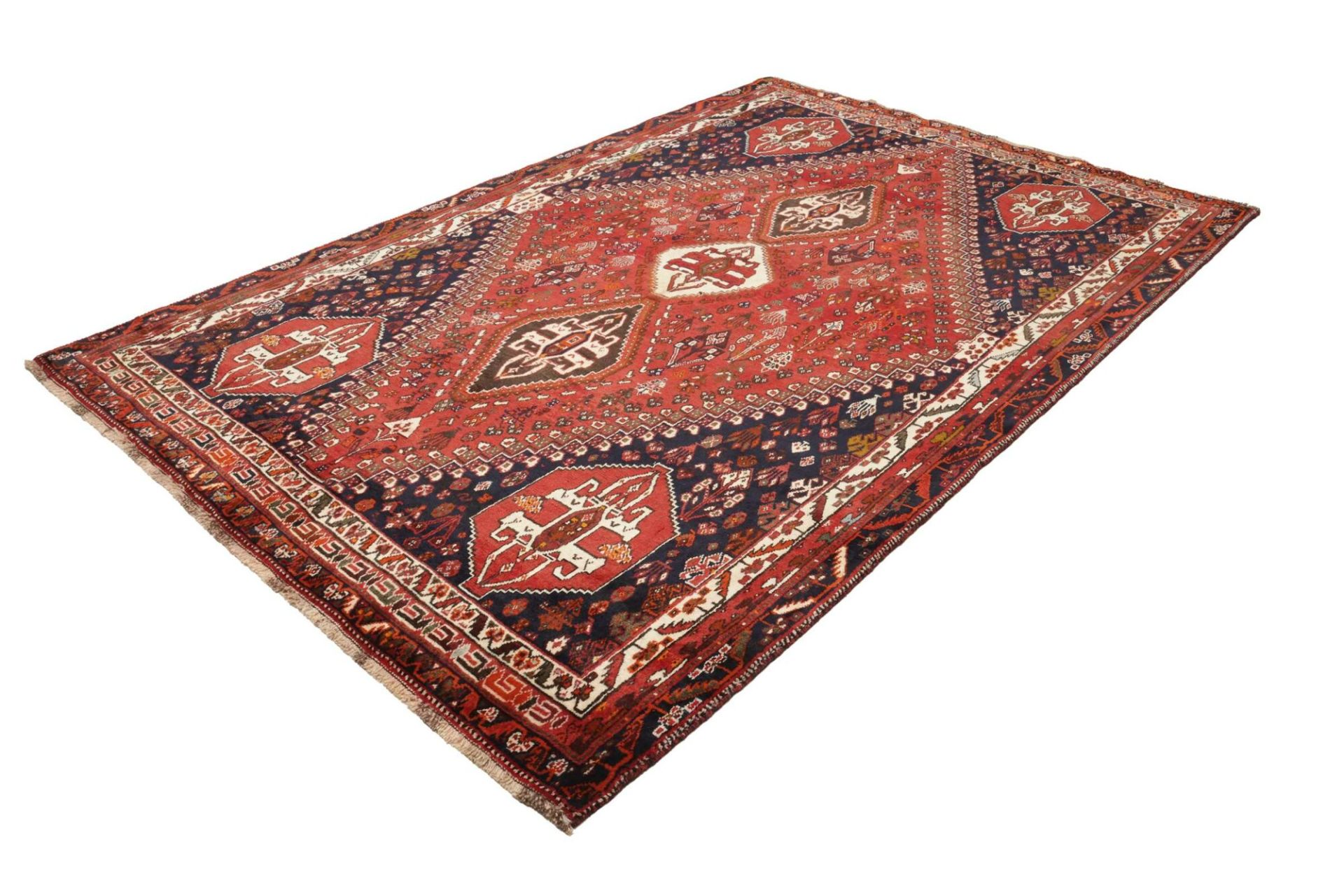 Handgeknüpfter Shiraz Perserteppich 188 × 282 cm