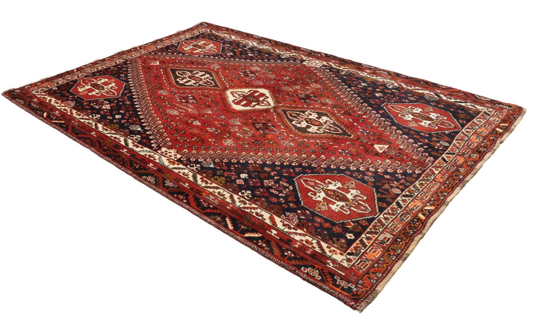 Handgeknüpfter Shiraz Perserteppich 188 × 282 cm