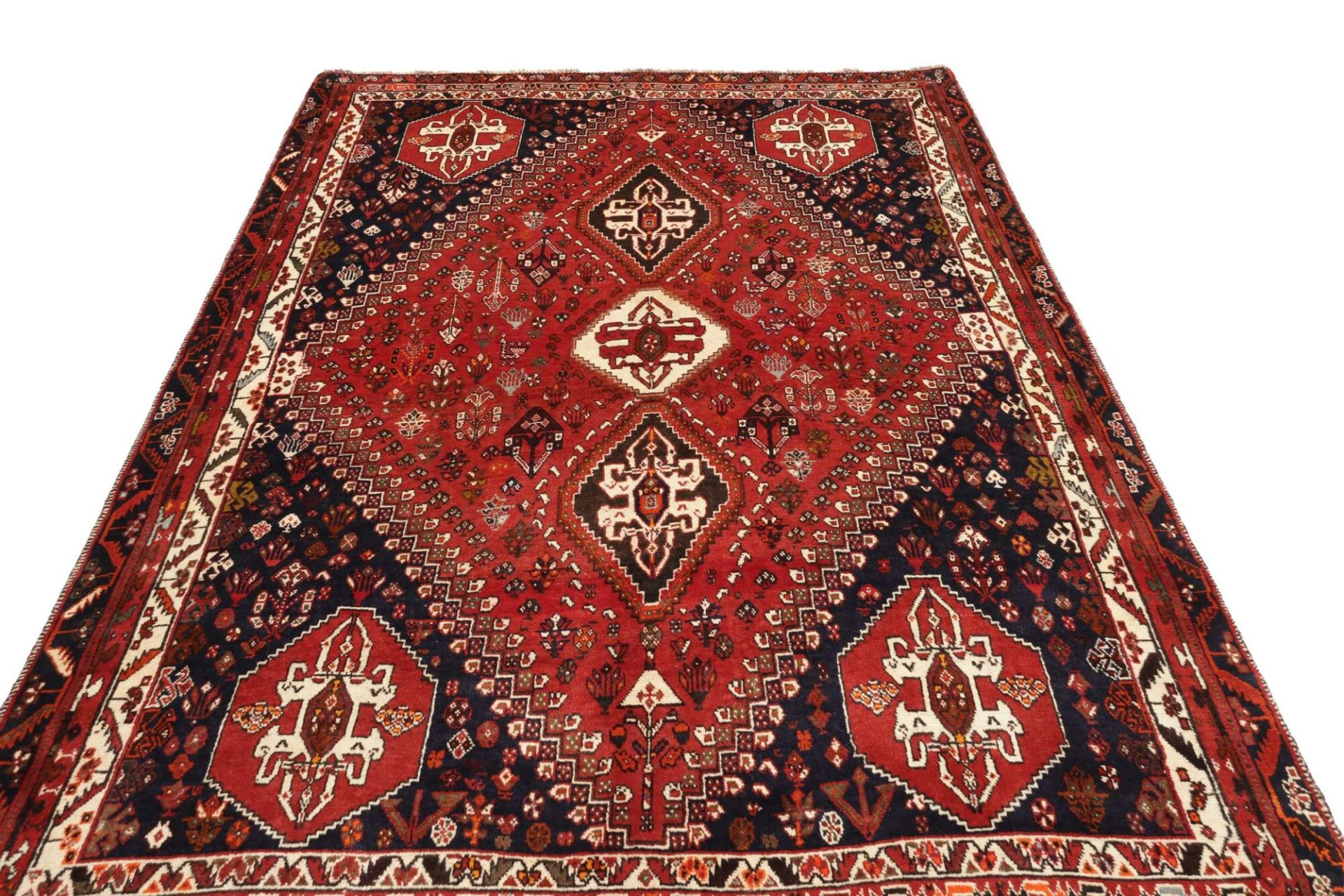 Handgeknüpfter Shiraz Perserteppich 188 × 282 cm