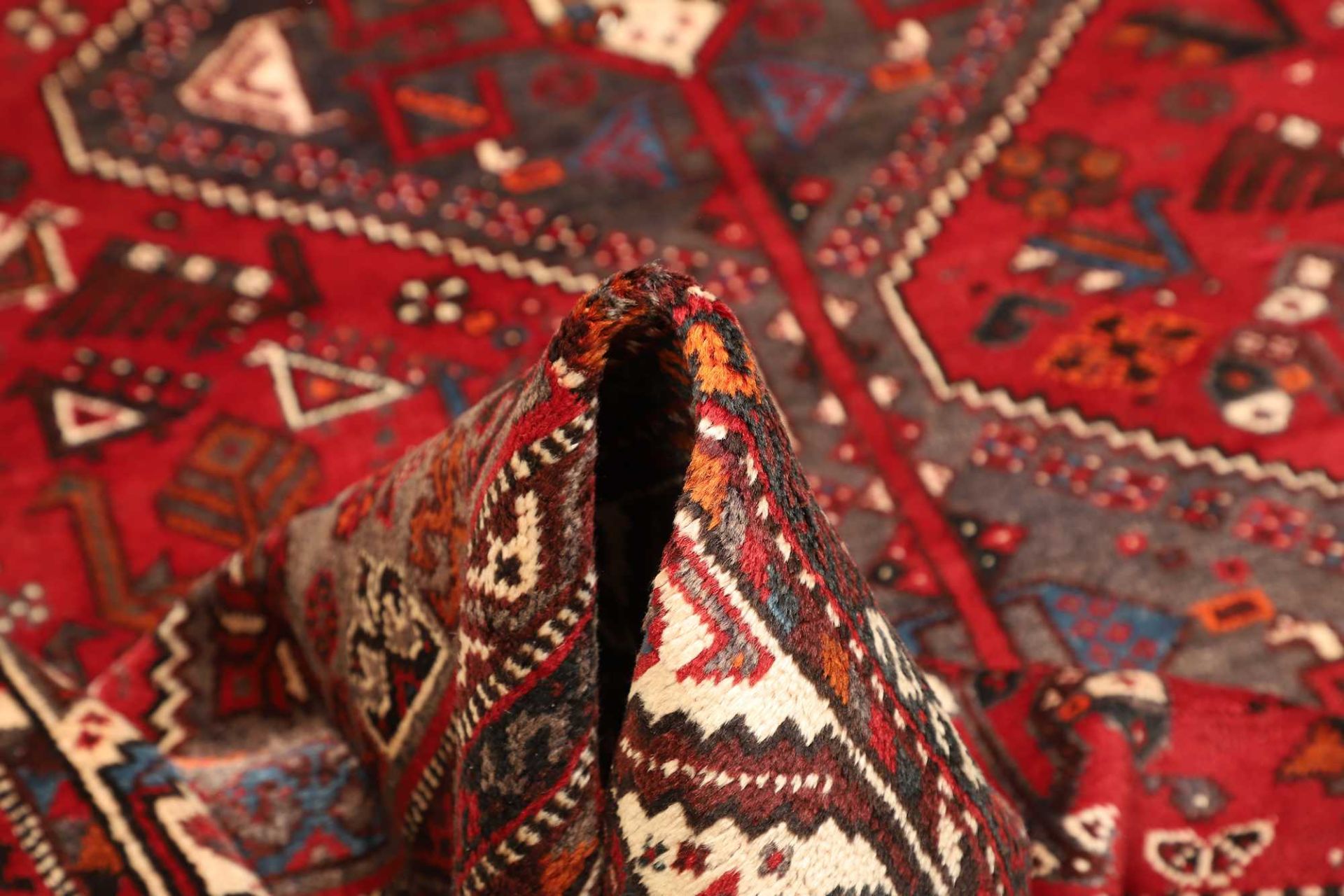 Handgeknüpfter Shiraz Perserteppich 215 × 301 cm