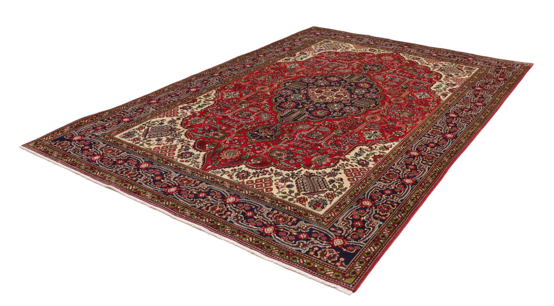 Täbriz Perserteppich 205 × 289 cm aus Wolle, handgeknüpft