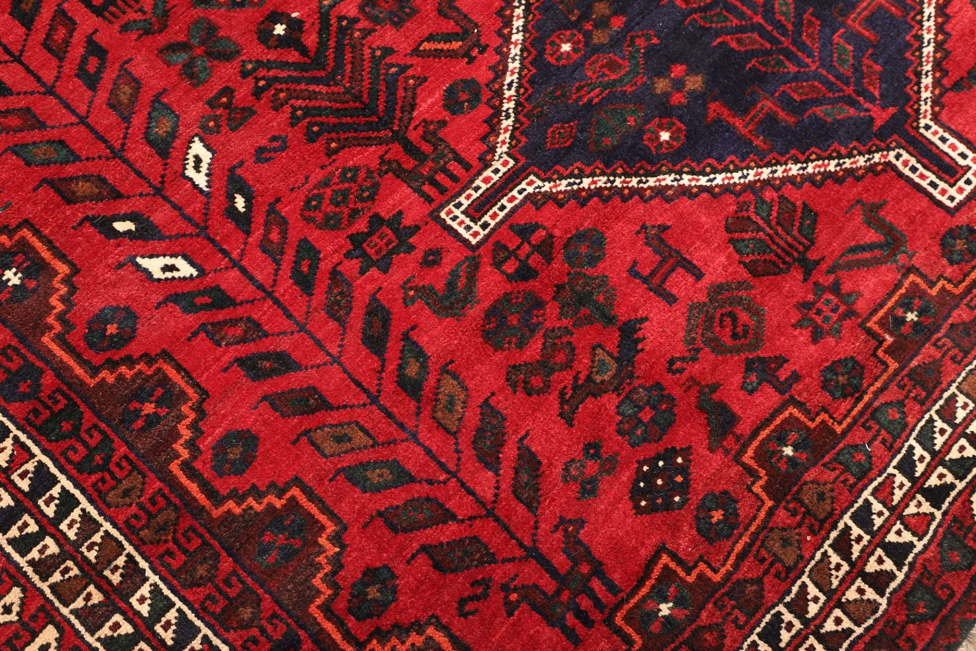 Handgeknüpfter Shiraz Perserteppich, 209 × 304 cm, Wolle