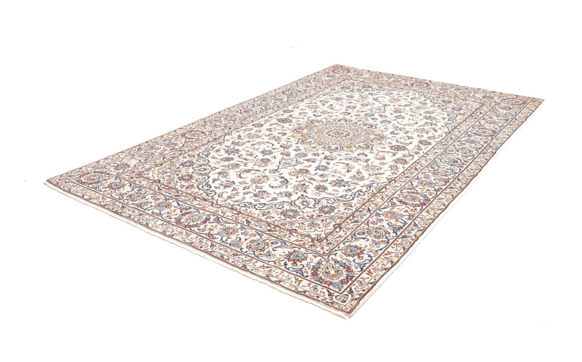 Handgeknüpfter Kashan Perserteppich 203 × 294 cm
