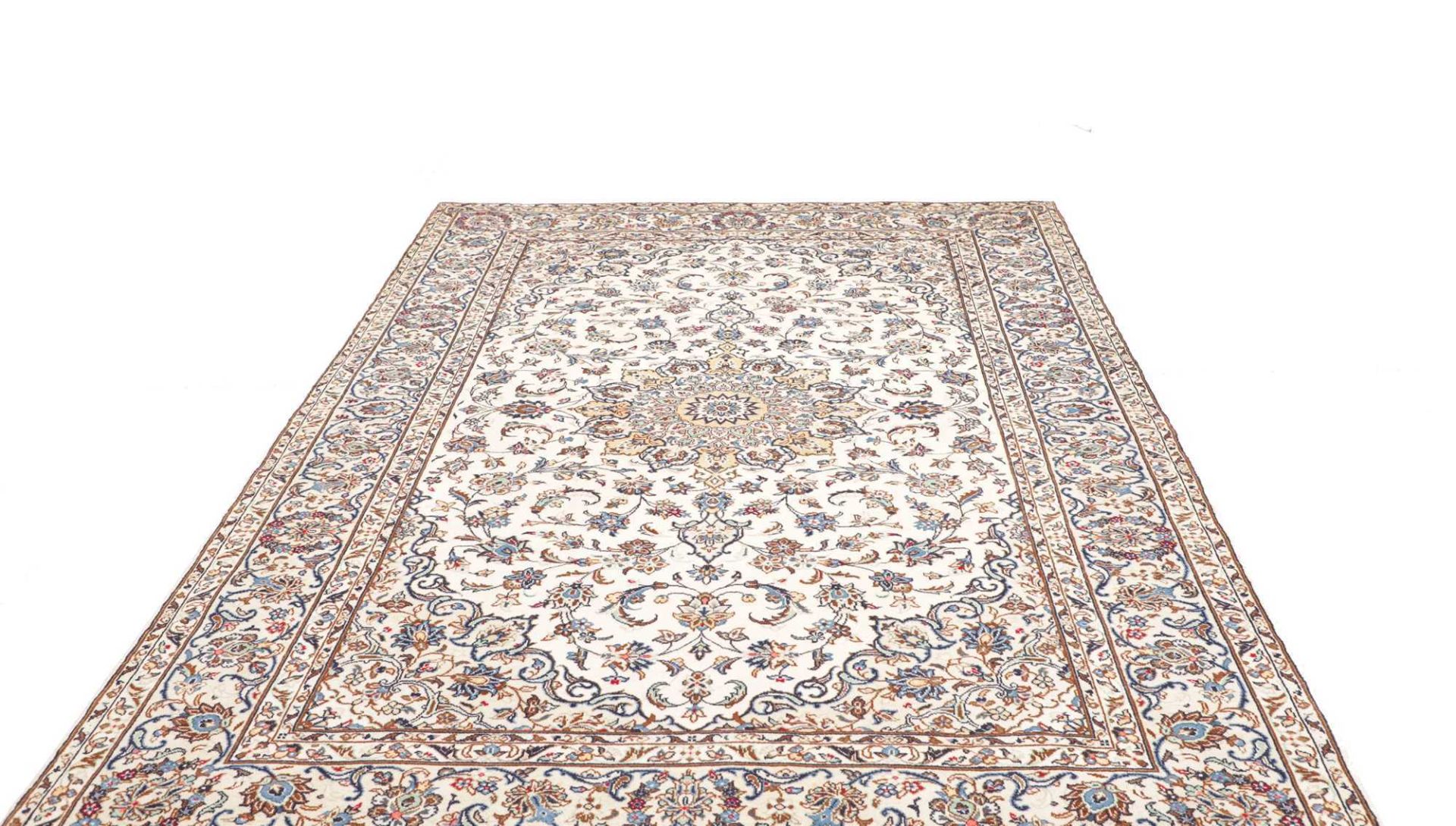 Handgeknüpfter Kashan Perserteppich 203 × 294 cm