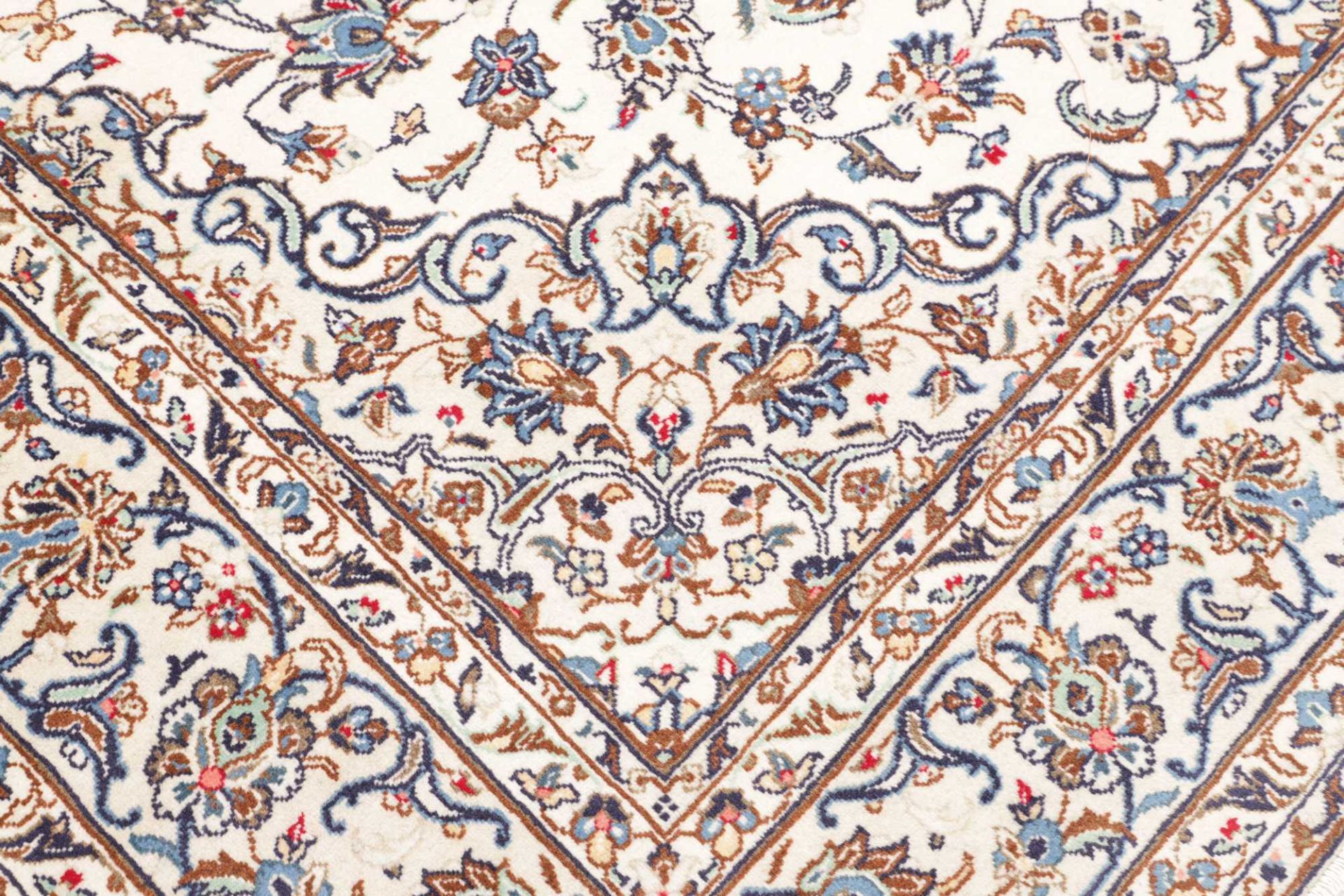 Handgeknüpfter Kashan Perserteppich 203 × 294 cm