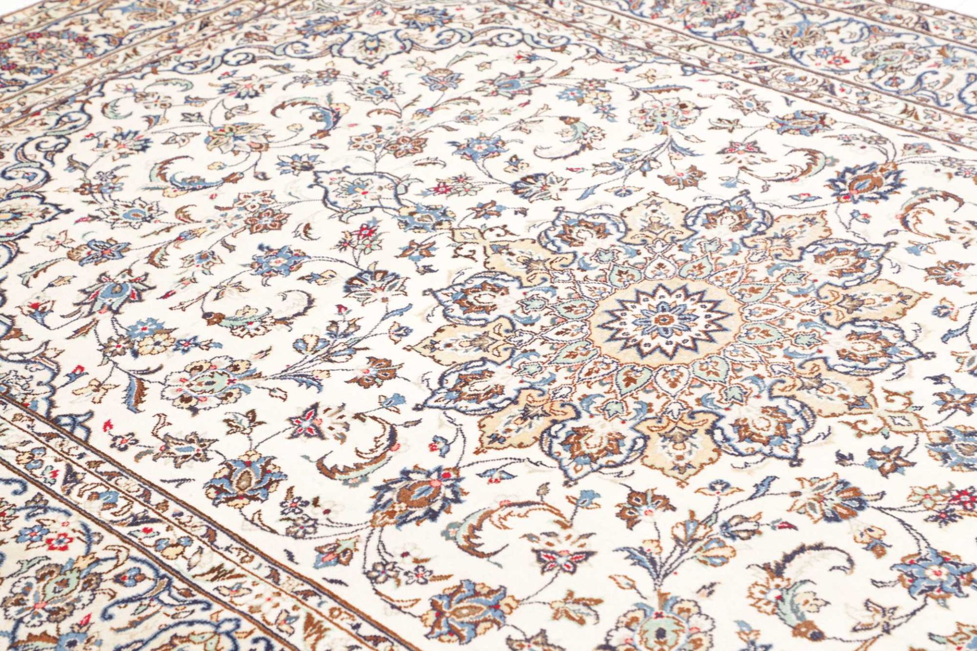 Handgeknüpfter Kashan Perserteppich 203 × 294 cm