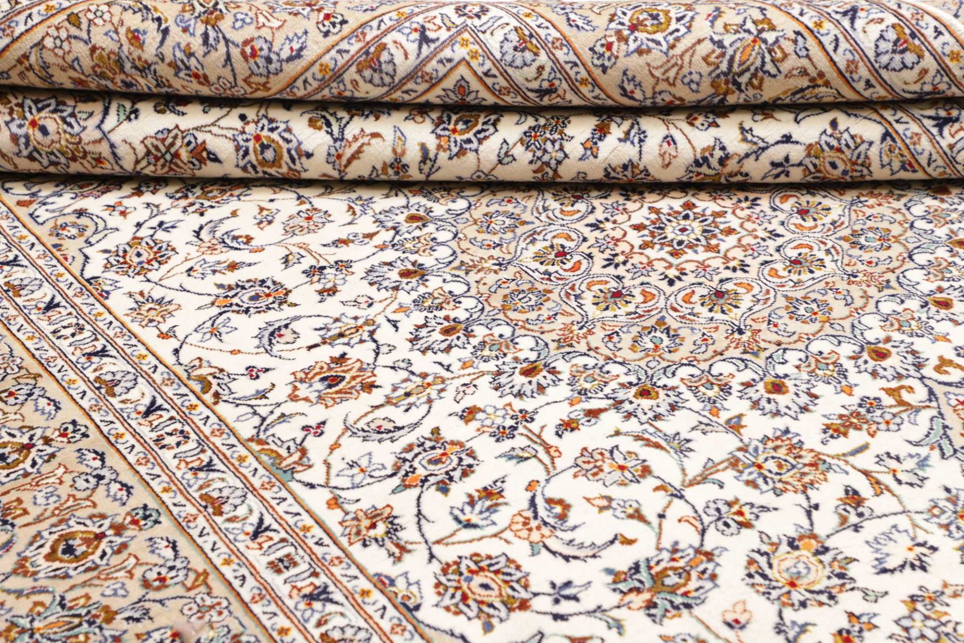 Kashan Perserteppich aus Iran, 206 × 324 cm