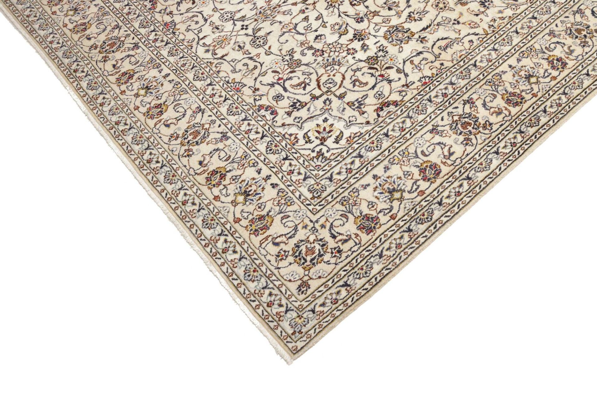 Kashan Perserteppich 198 × 312 cm aus Wolle, handgeknüpft
