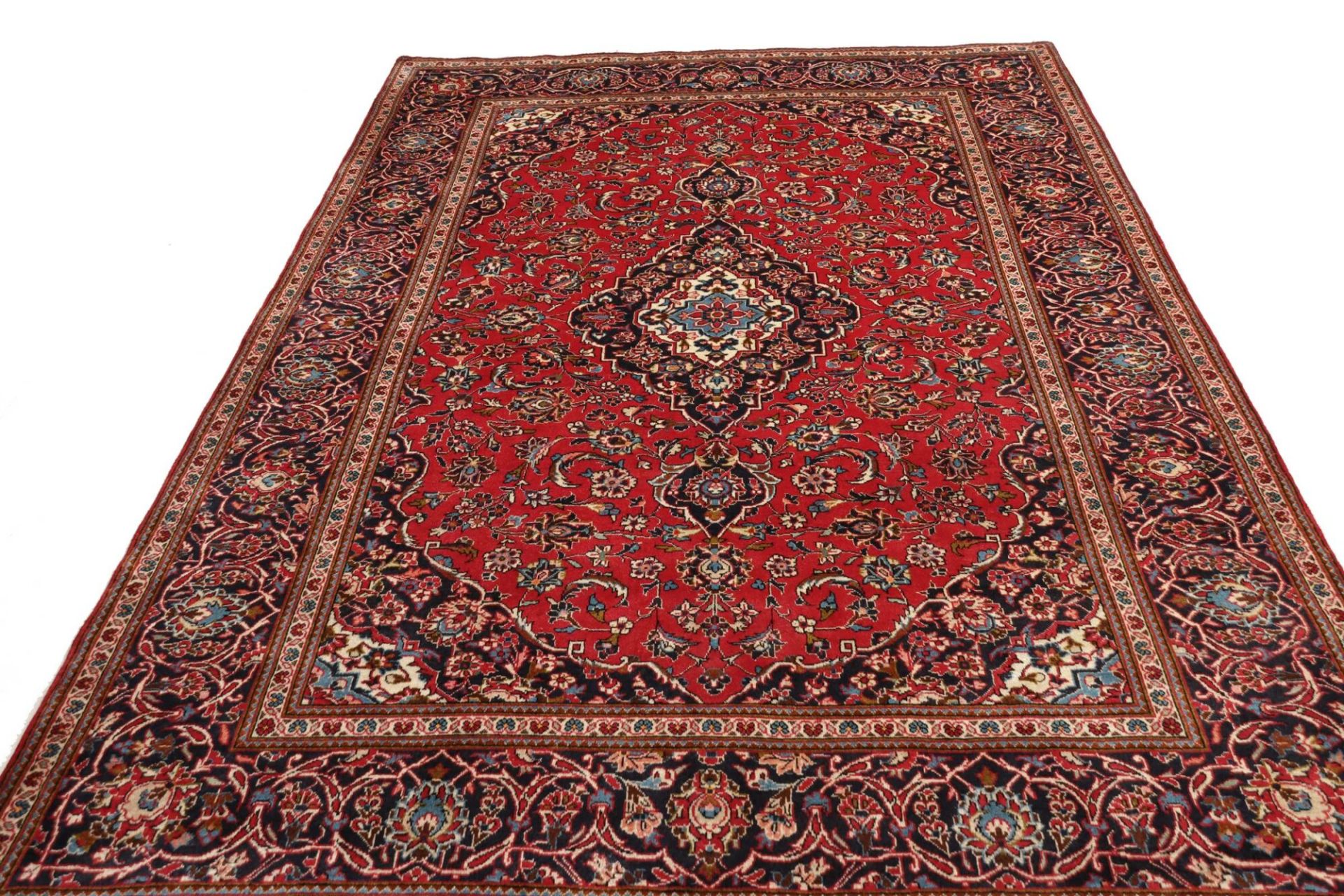 Handgeknüpfter Kashan Perserteppich, 198 × 311 cm, Wolle