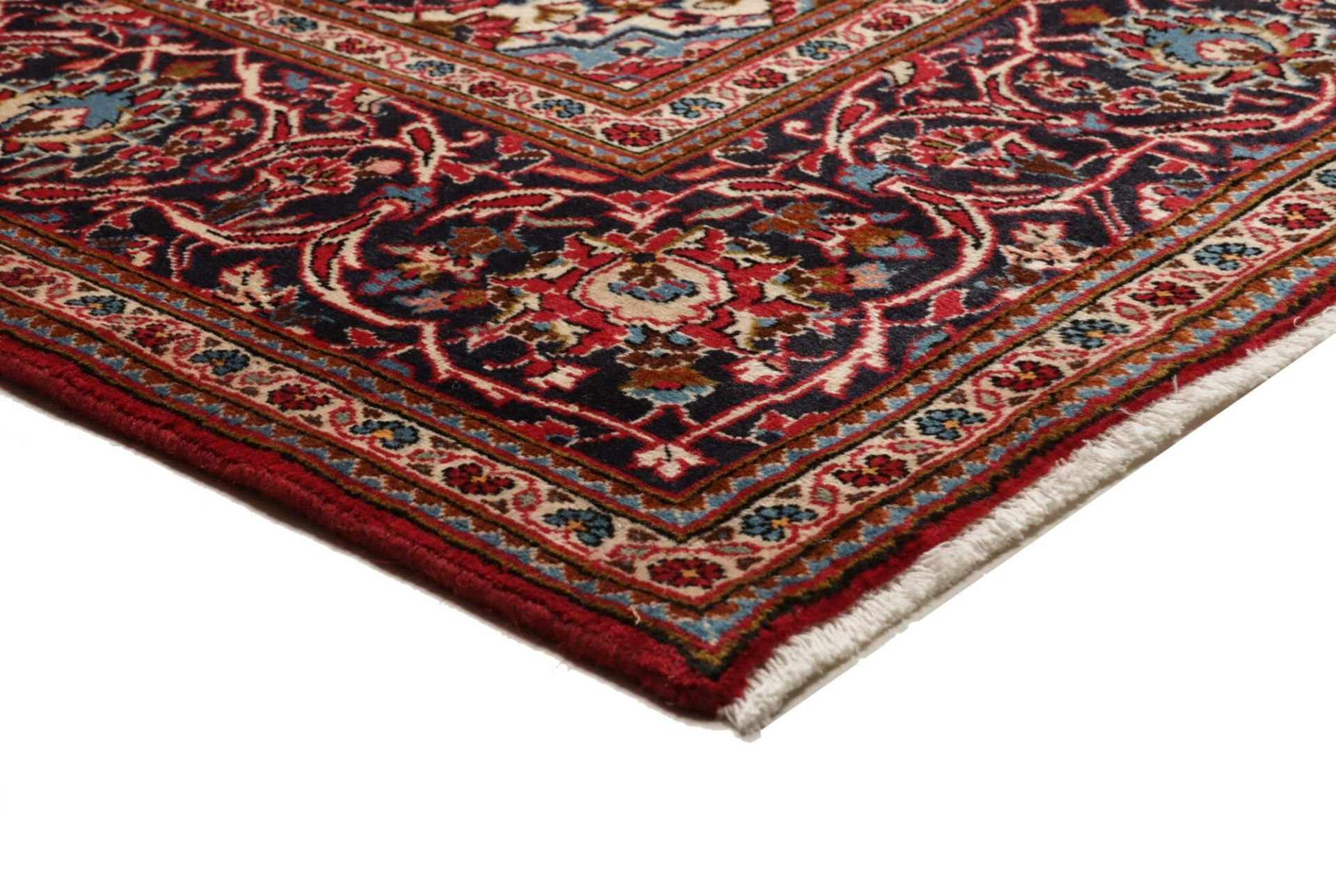 Handgeknüpfter Kashan Perserteppich, 198 × 311 cm, Wolle
