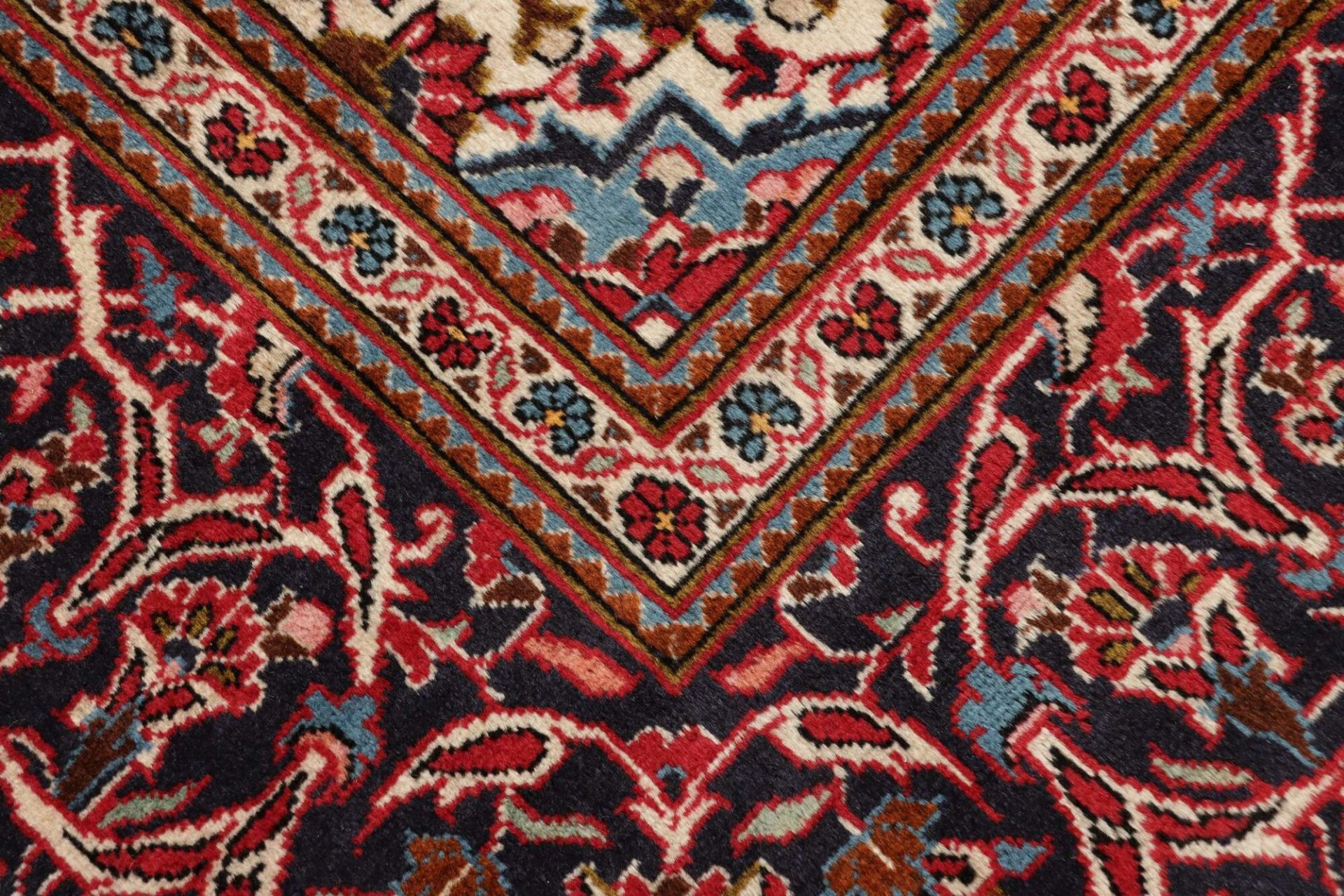 Handgeknüpfter Kashan Perserteppich, 198 × 311 cm, Wolle