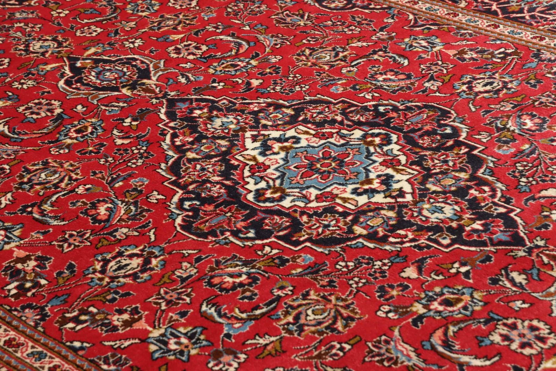 Handgeknüpfter Kashan Perserteppich, 198 × 311 cm, Wolle