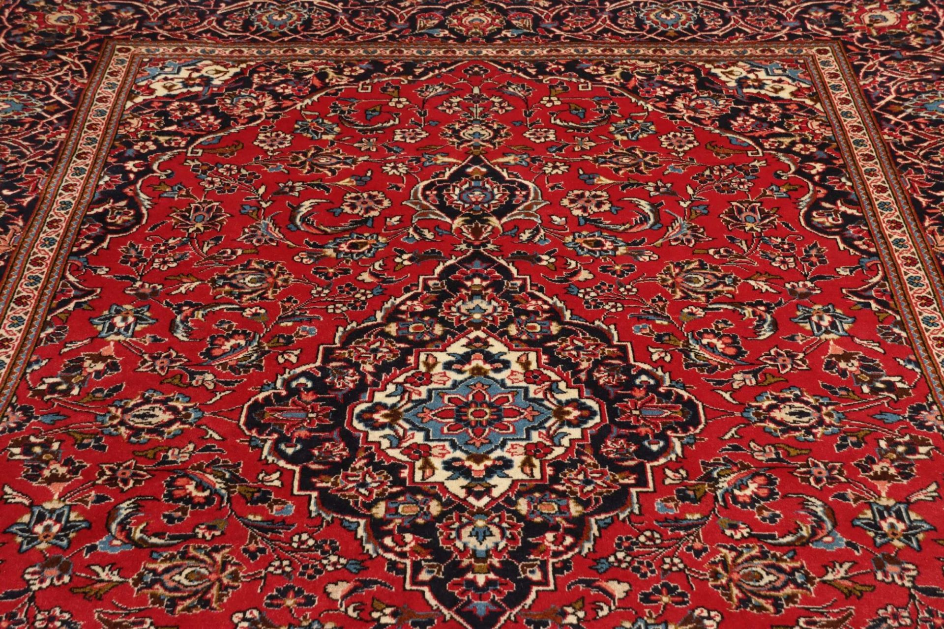 Handgeknüpfter Kashan Perserteppich, 198 × 311 cm, Wolle